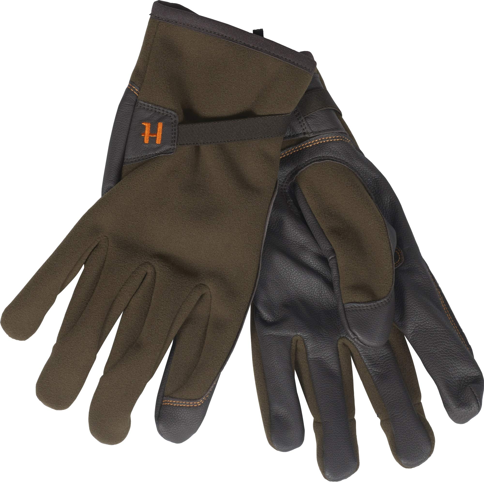 Härkila Wildboar Pro Guantes de caza para hombre con palmas de piel y cortavientos Gore-Tex Infinium Windstopper® – Membrana – Guantes de tiro para caza