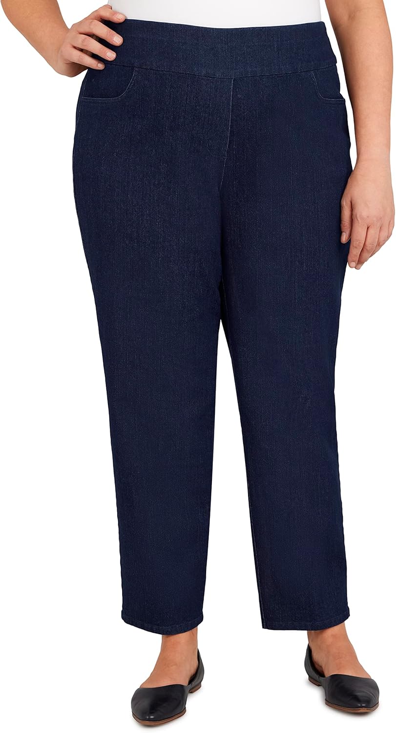 Alfred Dunner Womens Plus-Size Super Stretch Mid-Rise Short Length Pant