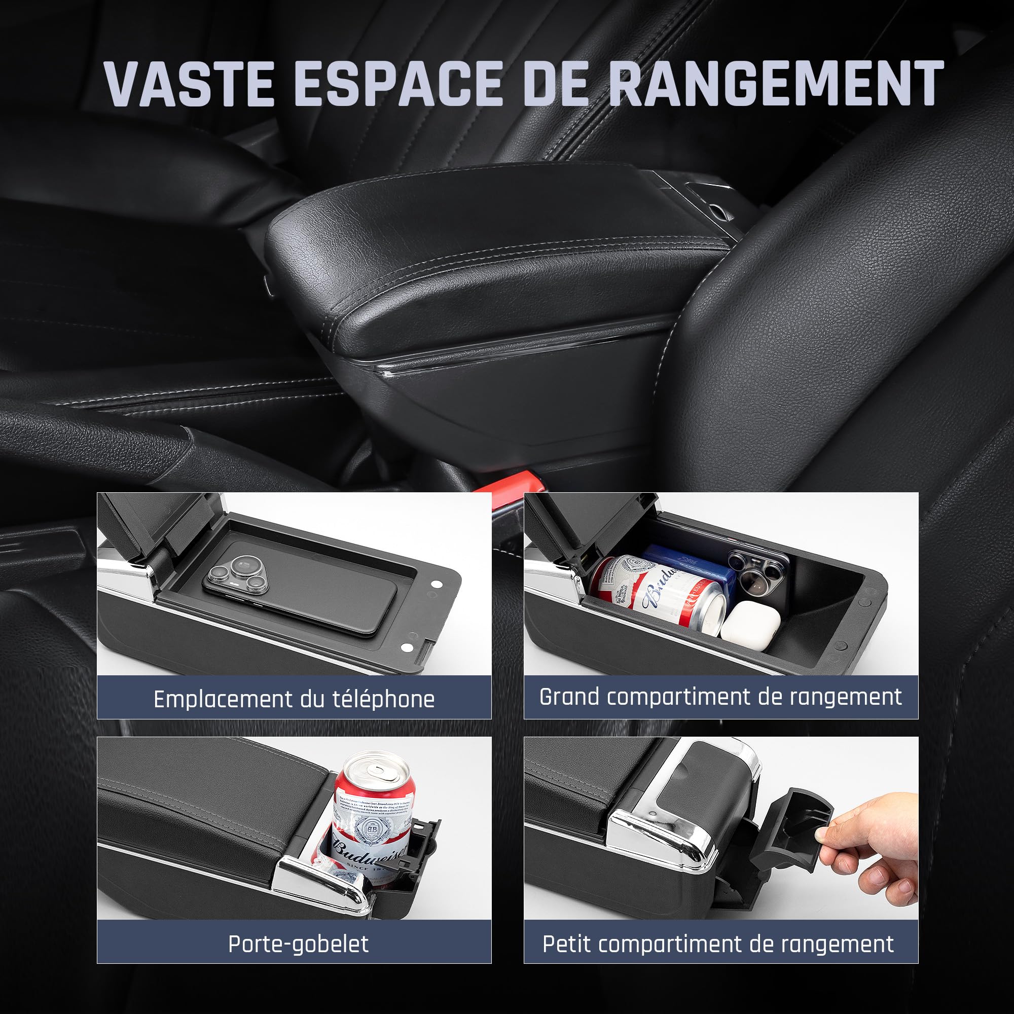 Accoudoir Voiture pour Honda Fit Jazz 2009-2013