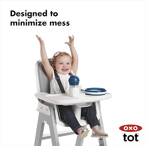 Miniatura 2 de OXO Tot Transitions - Vaso con pajita, 9 onzas, color azul marino