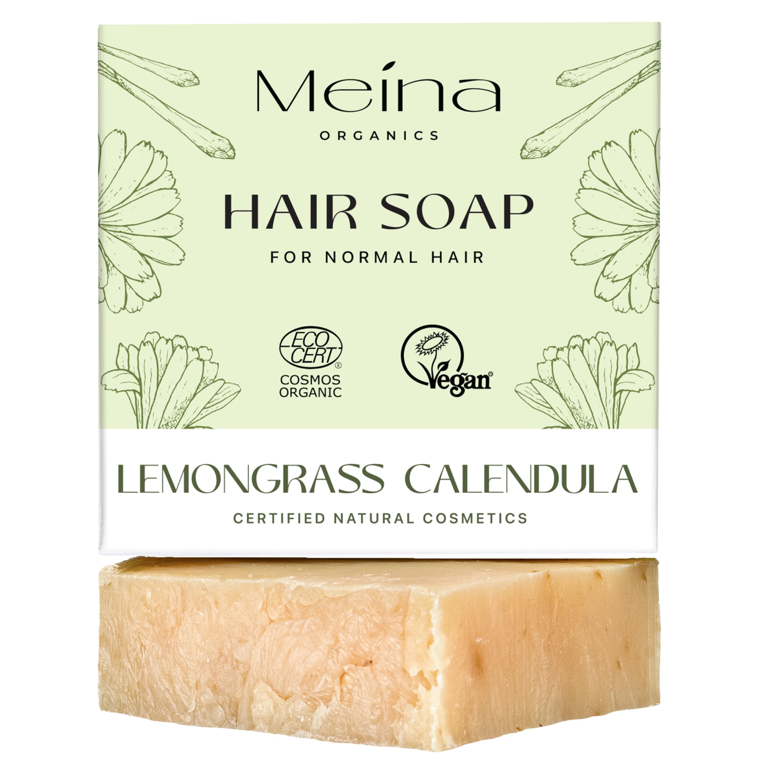 Sponsored Ad – Soap Bar against Hair Loss with Lemongrass, Organic Certified, 100% Natural, Shampoo Bar Substitute, Vegan, Plastic Free, Perfect for Travel, 80g