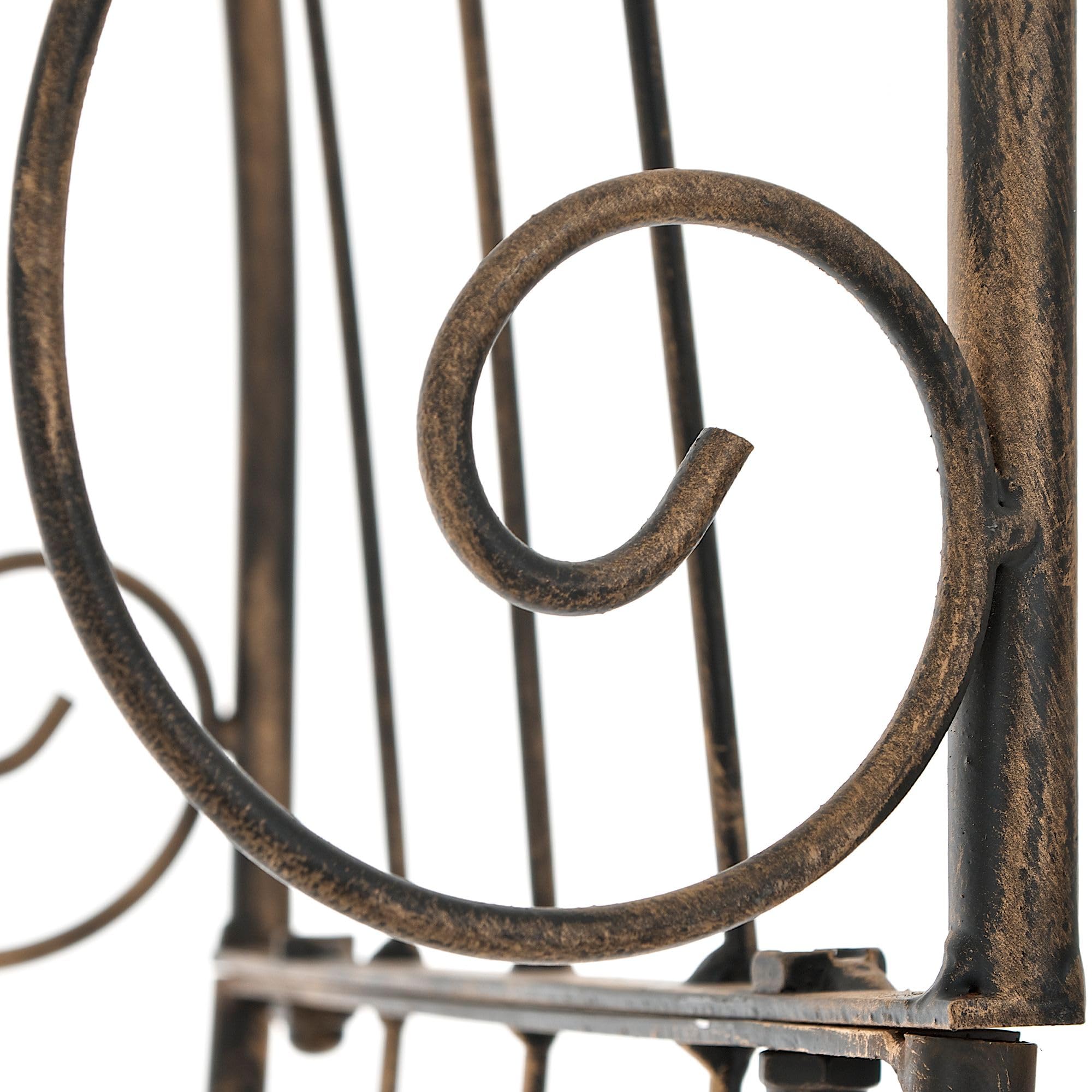 Rosenbogen Bremen - 143x30x248cm, Metall, Bronze | Rankhilfe Rosen Rankgitter Gartendekoration