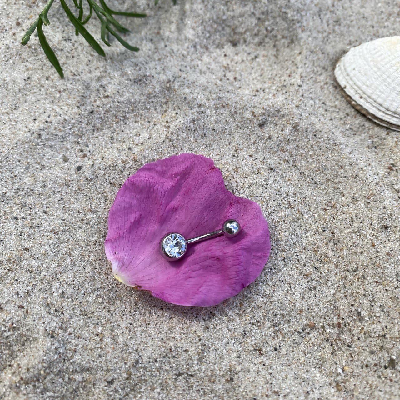 Belly Button Rings Titanium - Belly Ring for Women 14G - Curved Barbell Navel Piercing Jewelry - Clear CZ Belly Piercing Jewelry - Image 3