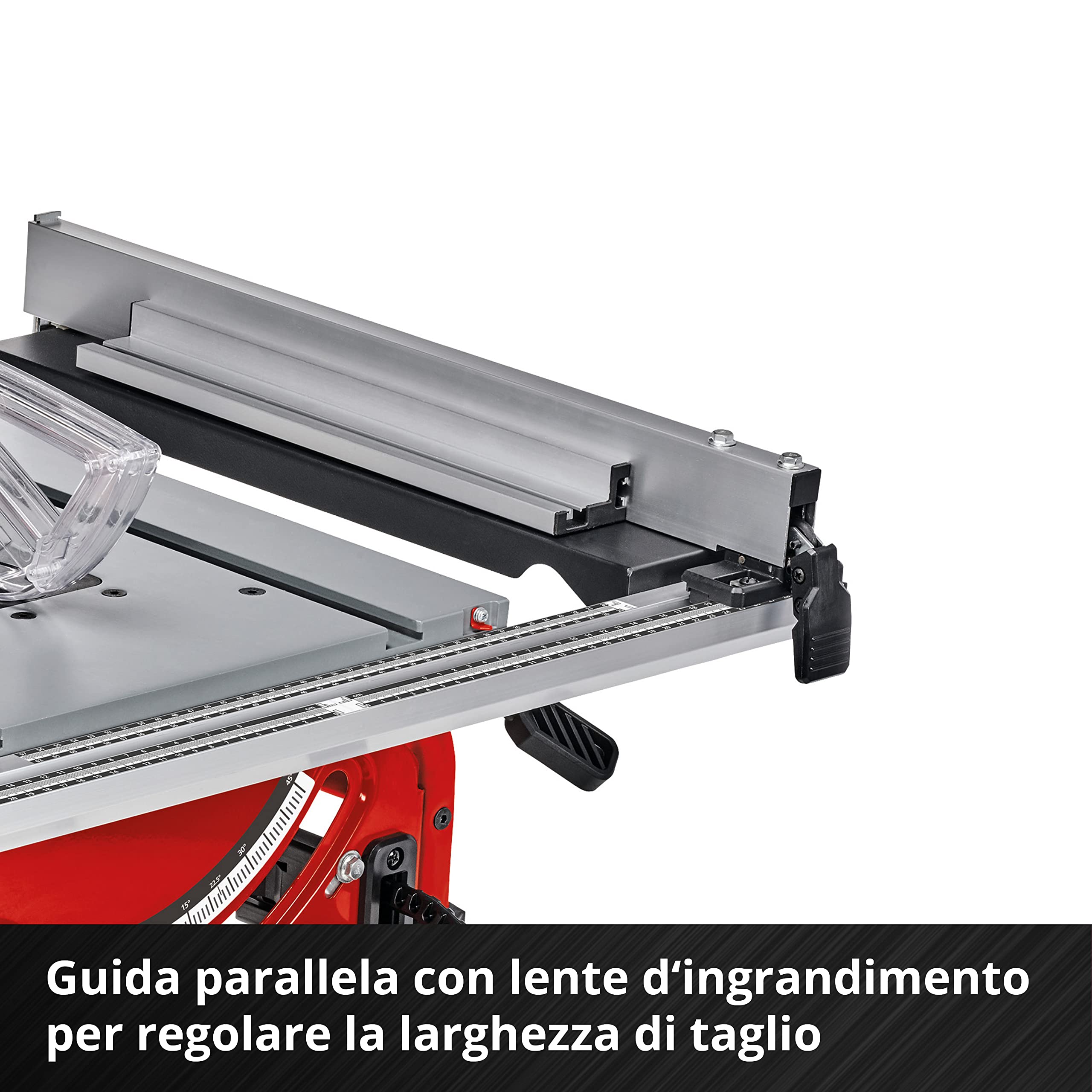 Einhell TE-TS 36/210 Li-Solo Sega circolare da banco a batteria Power X-Change (18V,giri al min. 3800, lama Ø210 x Ø30, taglio max 70 mm, guida angolare, senza batteria e caricabatteria)