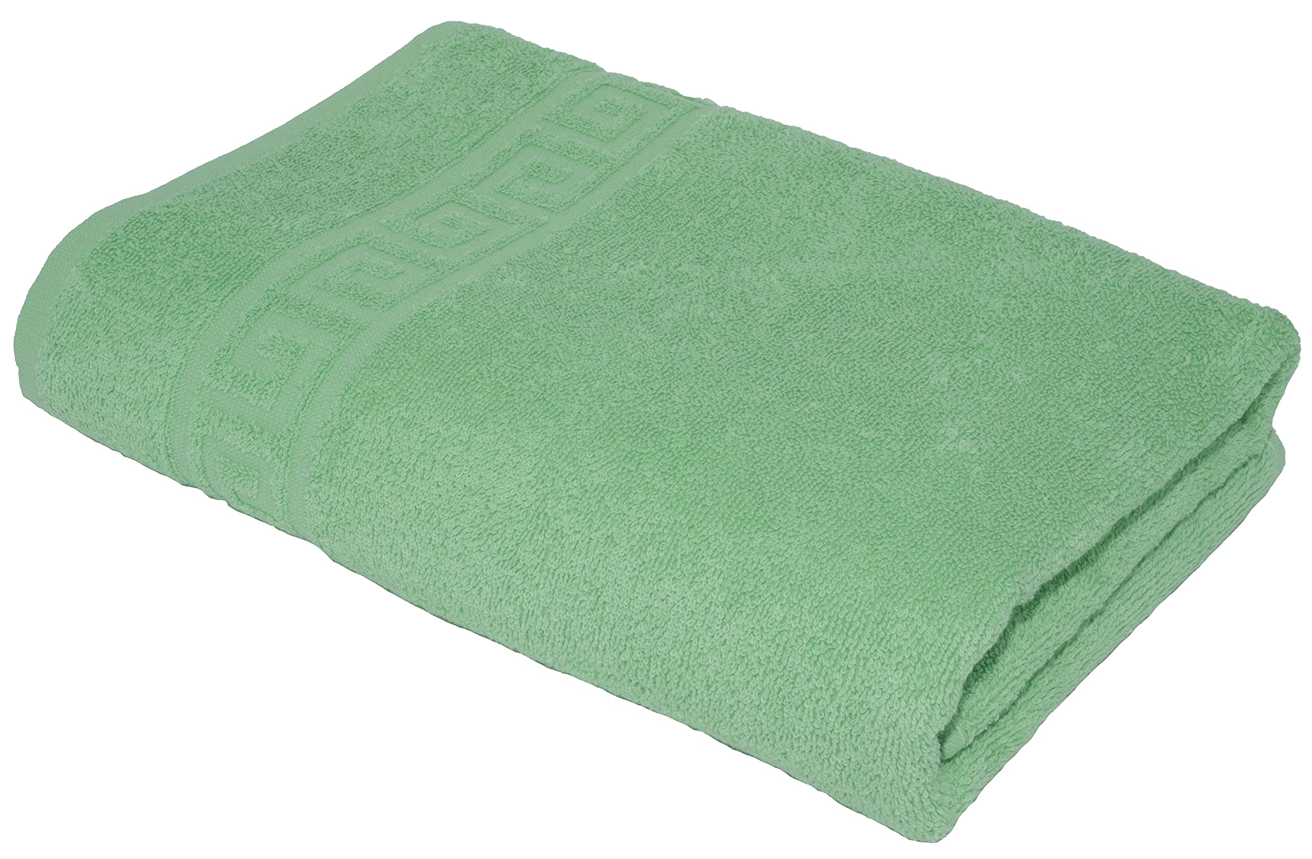 LIGHT TURQUOISE 2 X BATH TOWELS SET, 70X140 LARGE SIZE 100% NATURAL COTTON 500 GSM THICK ABSORBENT TOWEL, HOTEL QUALITY RINGSPUN — view 58
