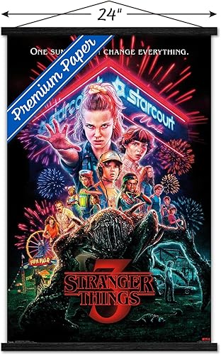 Vista 13 de Trends International - Stranger Things de Netflix: Temporada 3, póster para pared de una hoja, 57 x 86 cm, versión de alta calidad no enmarcada