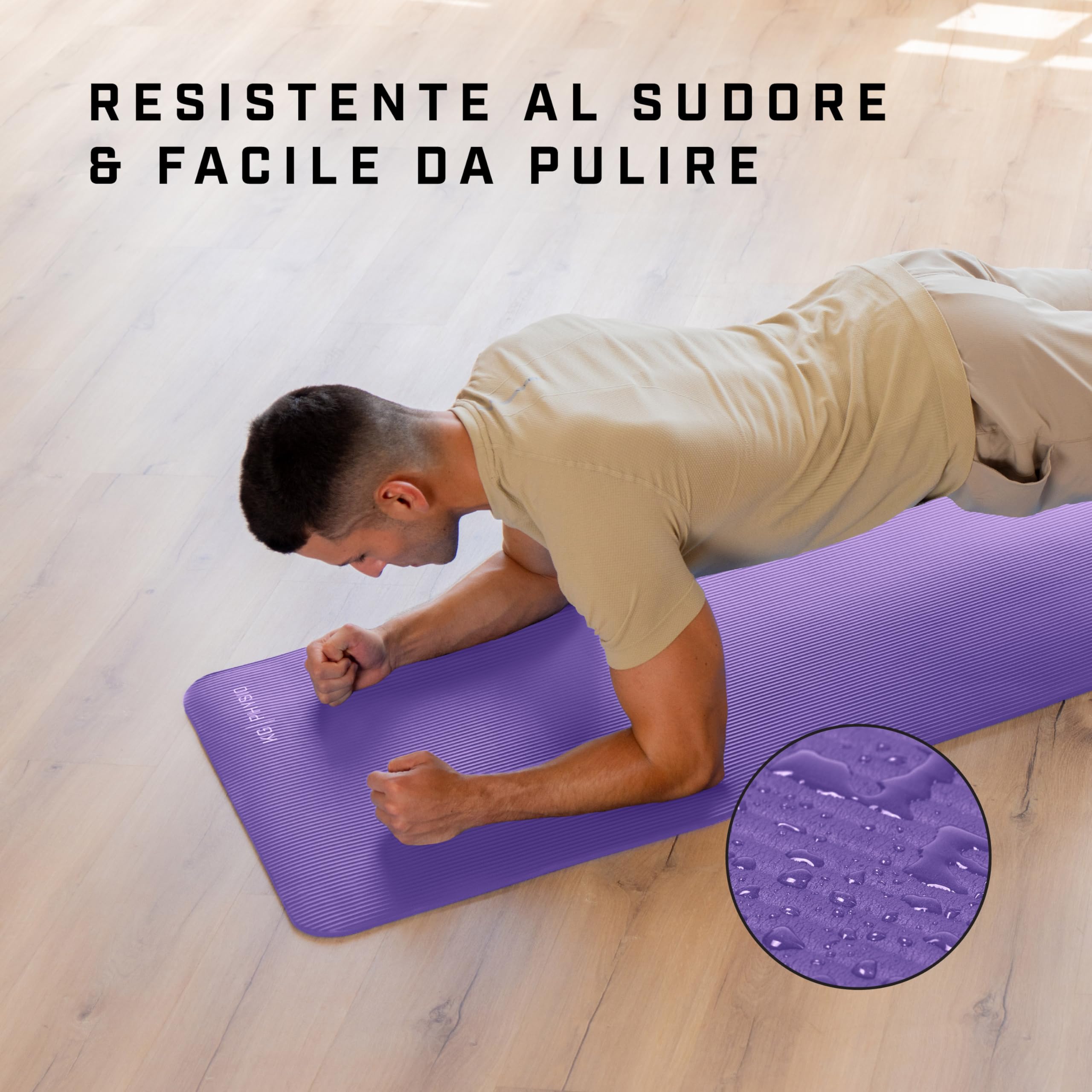 VEVOR Tappetino Yoga Antiscivolo Ad Alta Densità Per Uomini E Donne Tappetino Fitness Ed Esercizi Con Borsa E Tracolla Per Trasporto 92597387