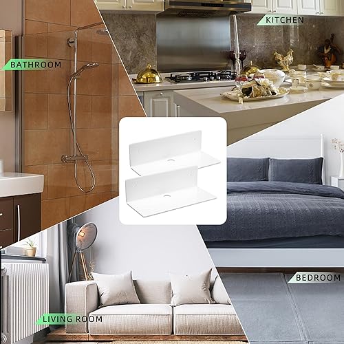 Miniatura 8 de Estantes de pared de acrílico para almacenamiento, estante flotante, estantes de exhibición de acrílico, repisas para figuras pop, plantas, foto de