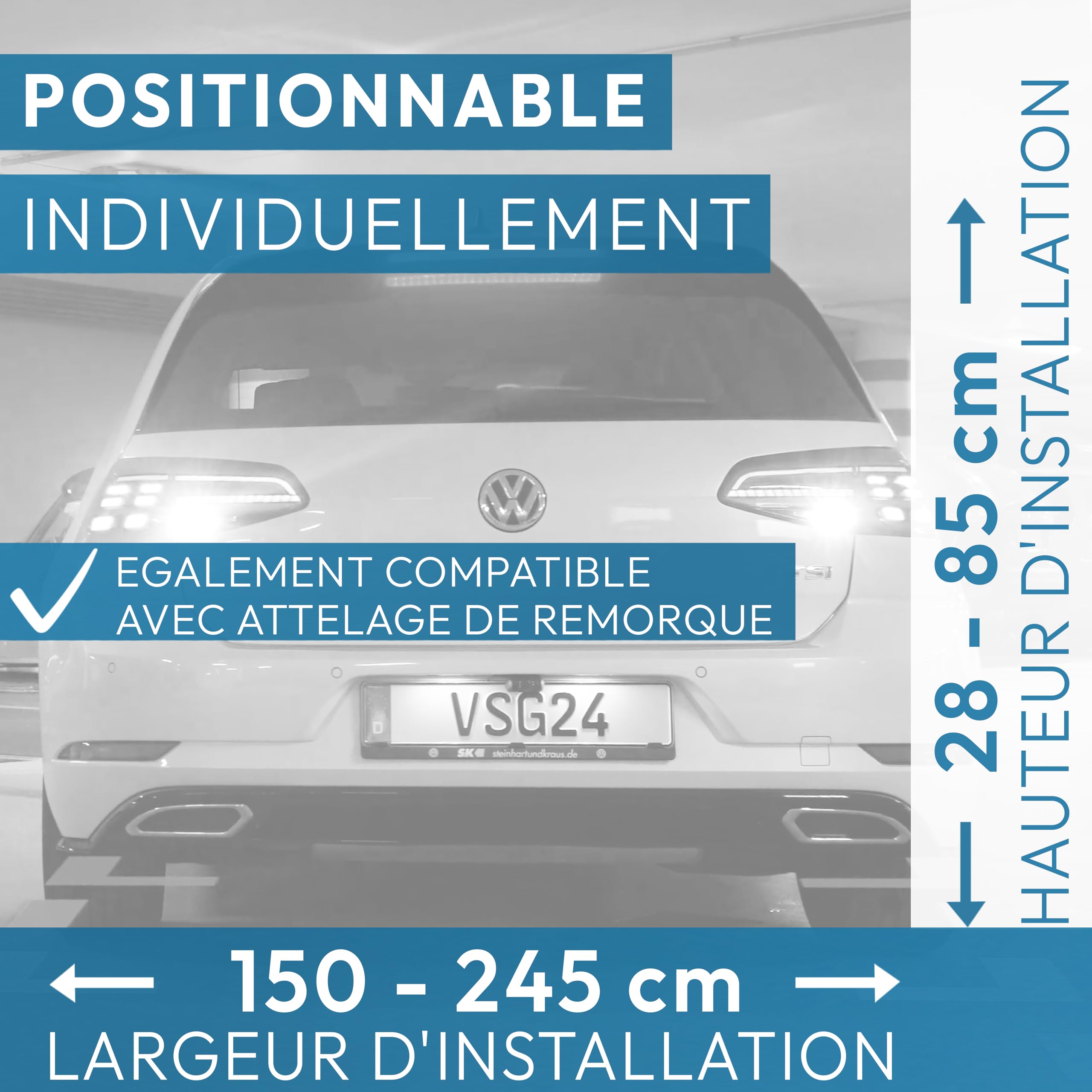 Vega R4S Aider Système Parking avec écran Couleur et Beeper intégré/Comprend 4 capteurs de Couleurs et Motifs Assortis