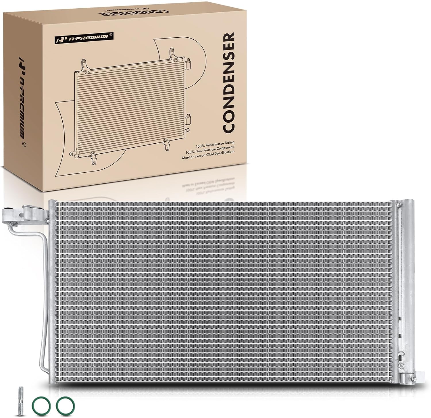 A-Premium Air Conditioning A/C Condenser Compatible with Ford Focus 2012 2013 2014 2.0L