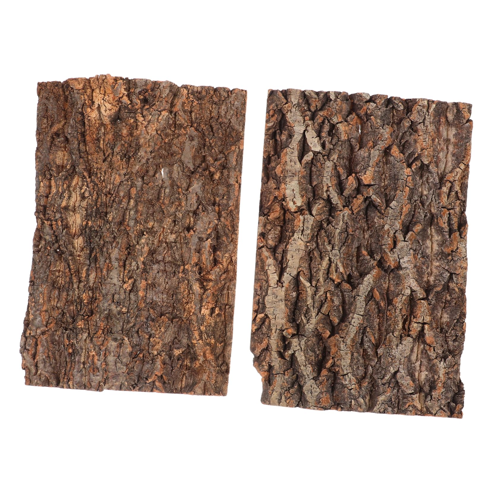 TOYANDONA 2 Pezzi Corteccia di Albero per Terrario Accessorio per Rettili Piattaforma per Arrampicata e Decorazione Naturale per Ragni e Lucertole