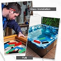 Vista 5 de Konohan 300 piezas de calzas planas de plástico estructurales para nivelación, 3/64, 5/64, 1/8, 5/32, 3/16, 1/4, verde, negro, blanco, gris, azul