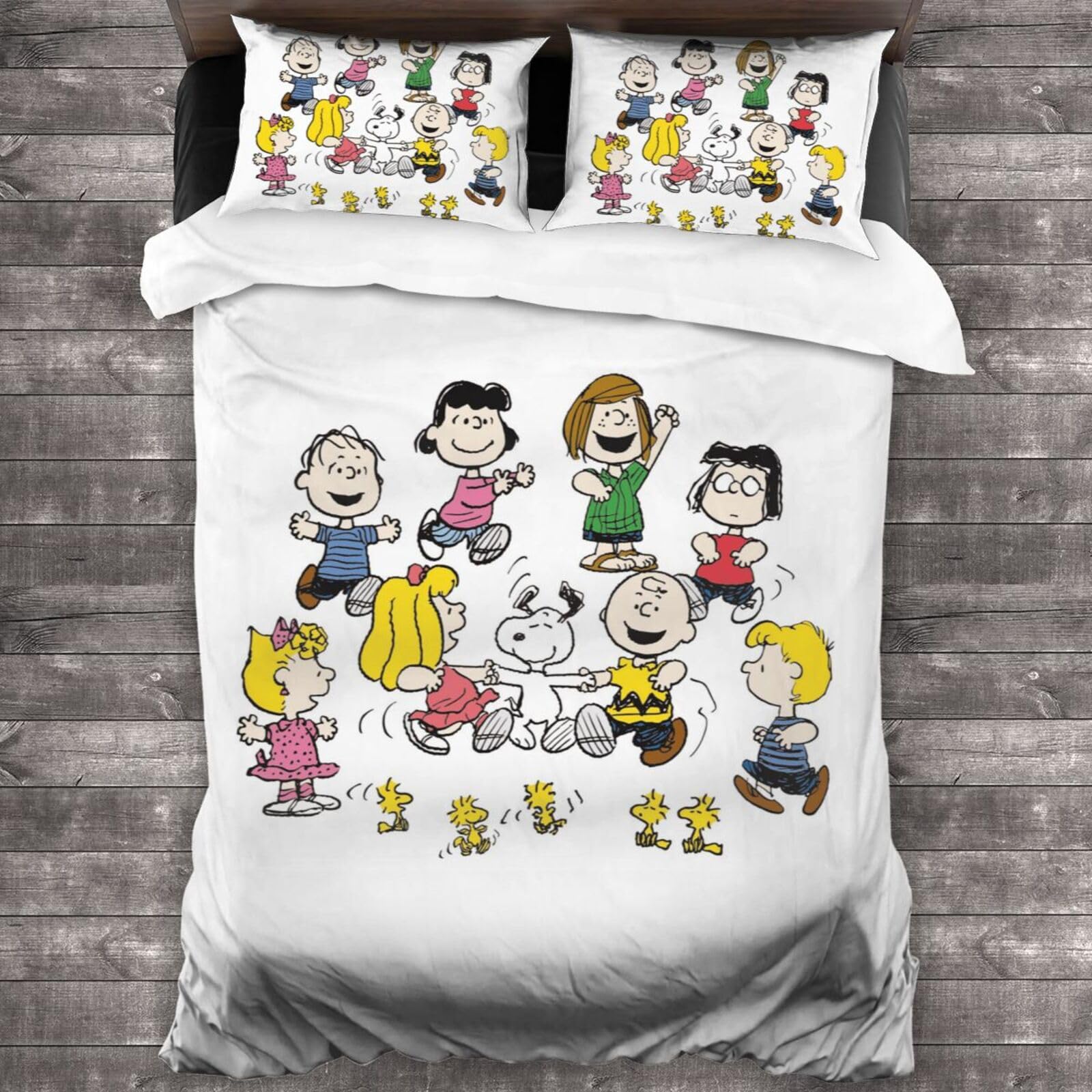 Amazon｜スヌーピー Snoopy 布団カバー 3点セット 寝具カバー 枕カバー 