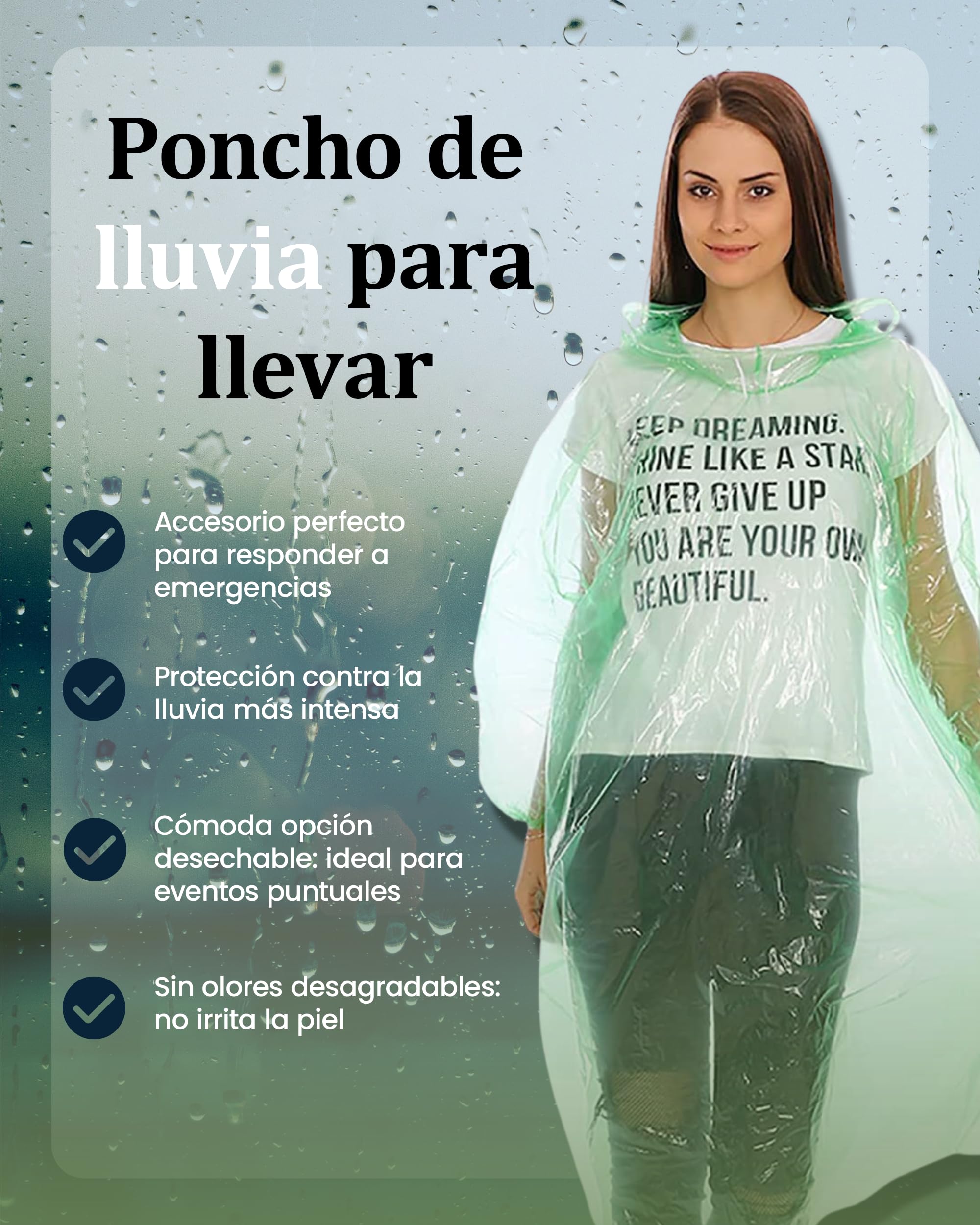 REDSTAR Waterproof Rain Ponchos Family Pack - Disposable Rain Poncho Adult Waterproof Raincoat Women and Men - Emergency Raincoat Travel and Festival Accessories - Multicolour