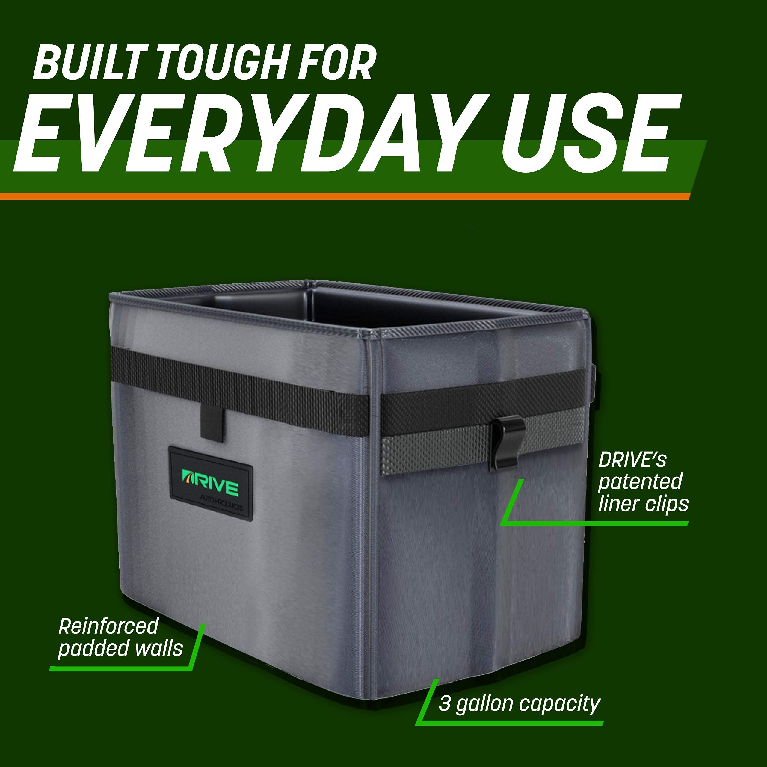 Drive Auto Products Car Bin Medium Rubbish Bins for Stowing and