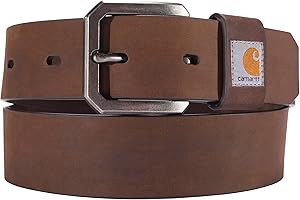 Carhartt Men's Casual Rugged Saddle Leather Belts