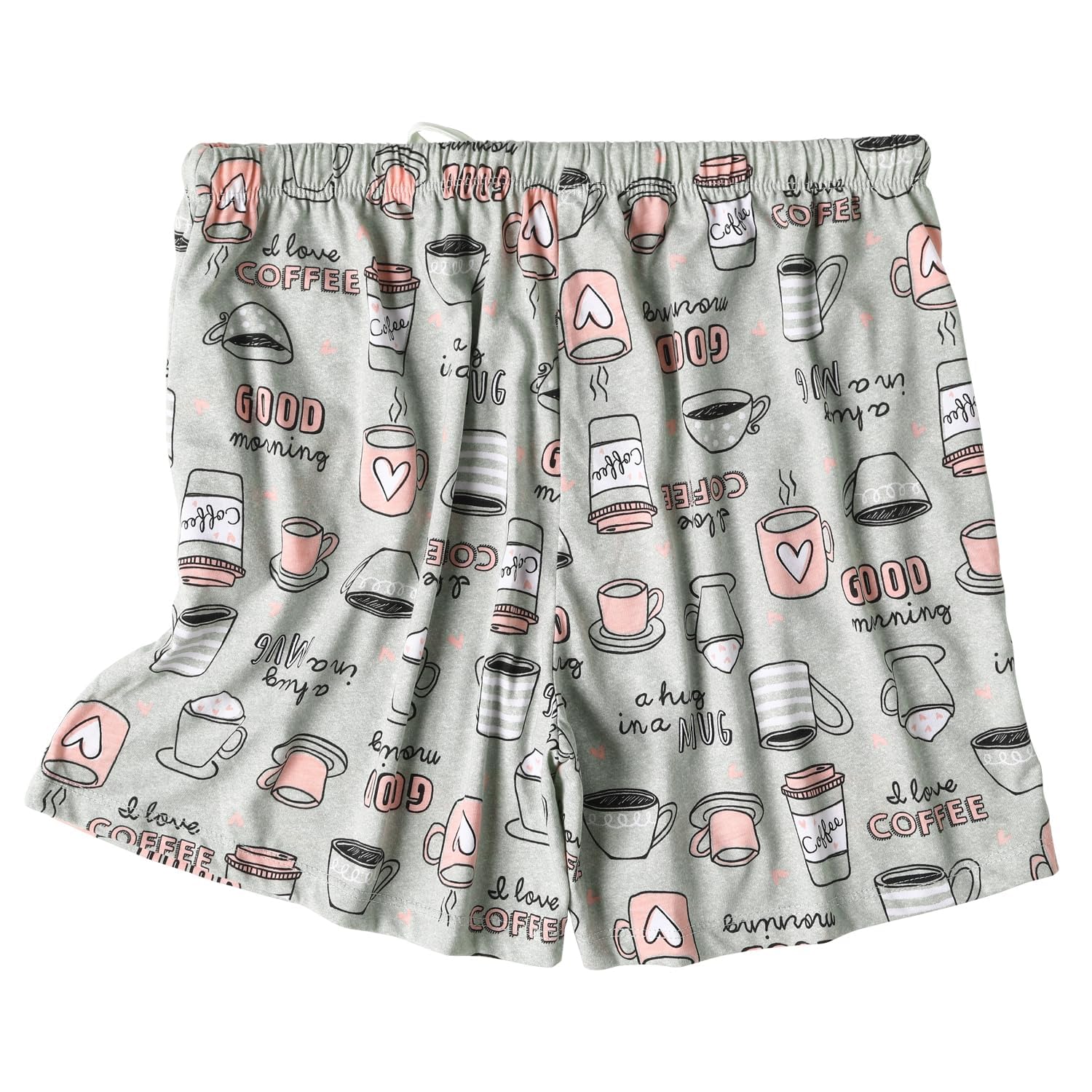 Pyjama Short Femme Coton Bas de Pyjama Femme Été Décontracté Léger Short de Nuit Court Pantalon avec Élastique Poches Latérales S-XXXL