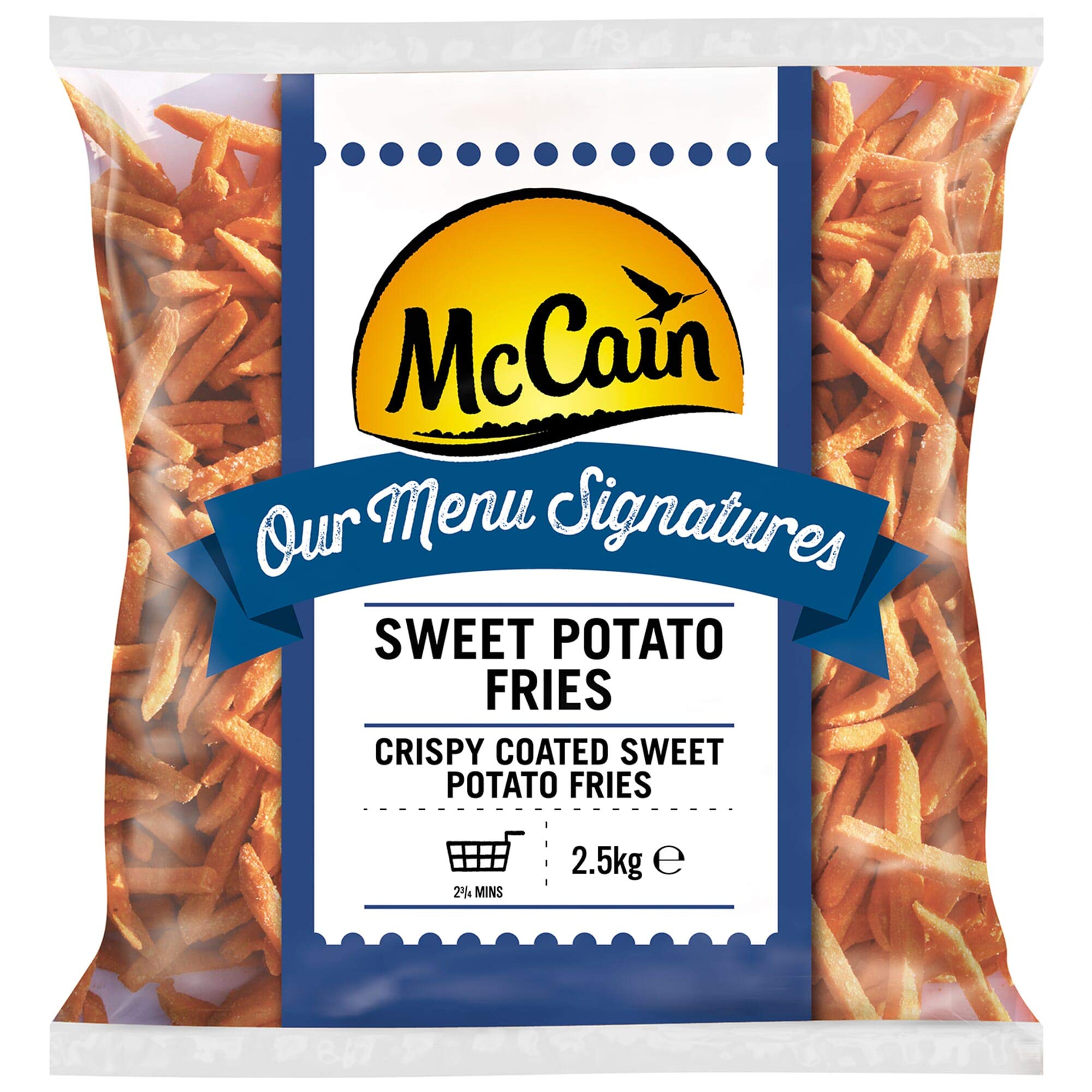 McCain Menu Signatures Sweet Potato Fries - 4x2.5kg