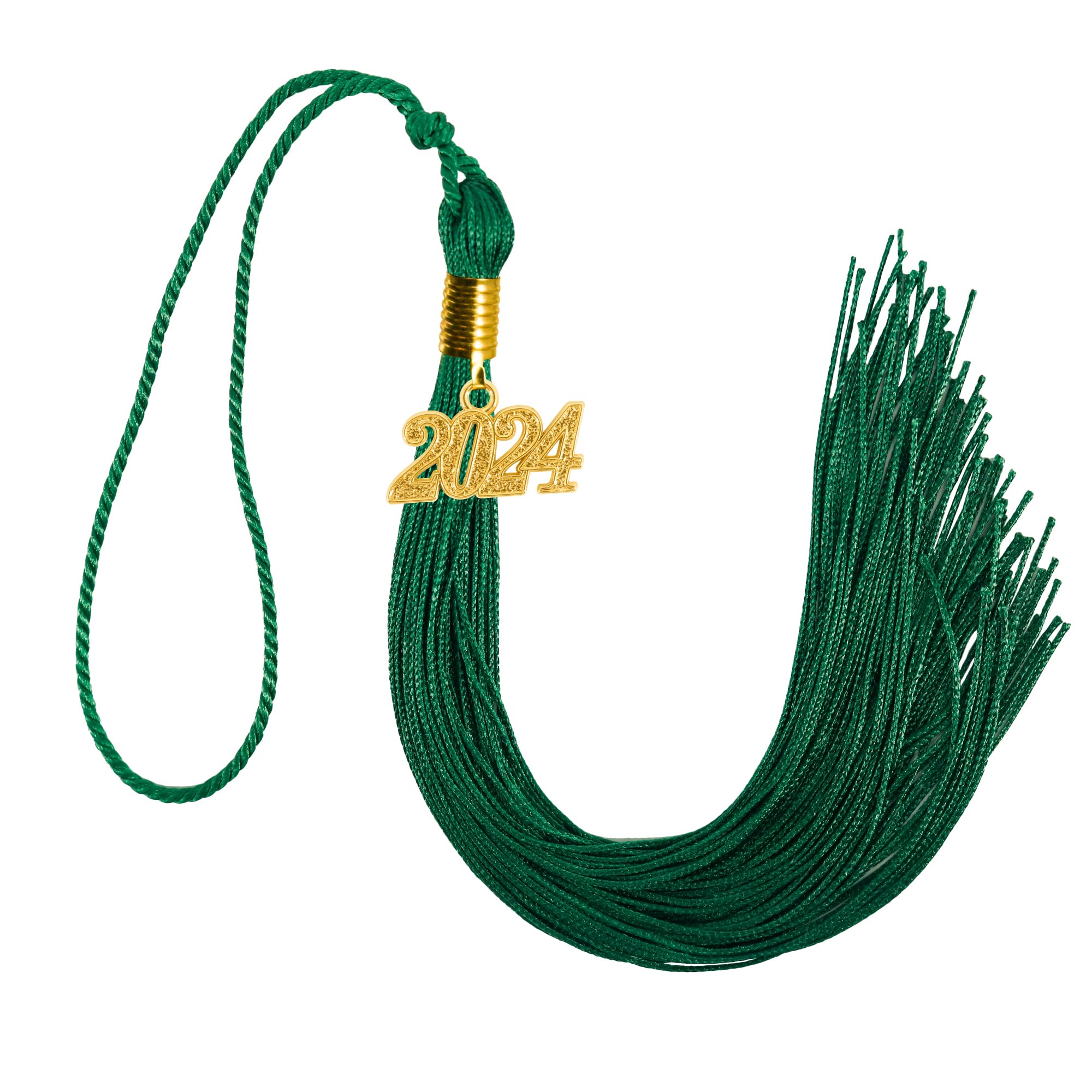 GraduationMall Single&Multiple Color Graduation Tassel with 2024 Year Charm 9"