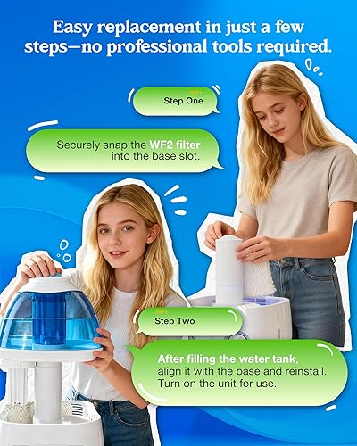 Miniatura 5 de PANDEELS WF2 - Filtro humidificador de repuesto para Vi-CKS V3100 V3500N V3700 V3800 V3900, Sunbeam 1118 Series, Honey-Well HCM-350 HCM-630