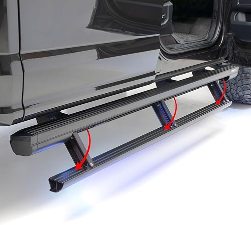 Miniatura 2 de ARIES 3048351 ActionTrac - Estribos retráctiles de 87.6 pulgadas, se adapta a Toyota Tundra Crew Cab