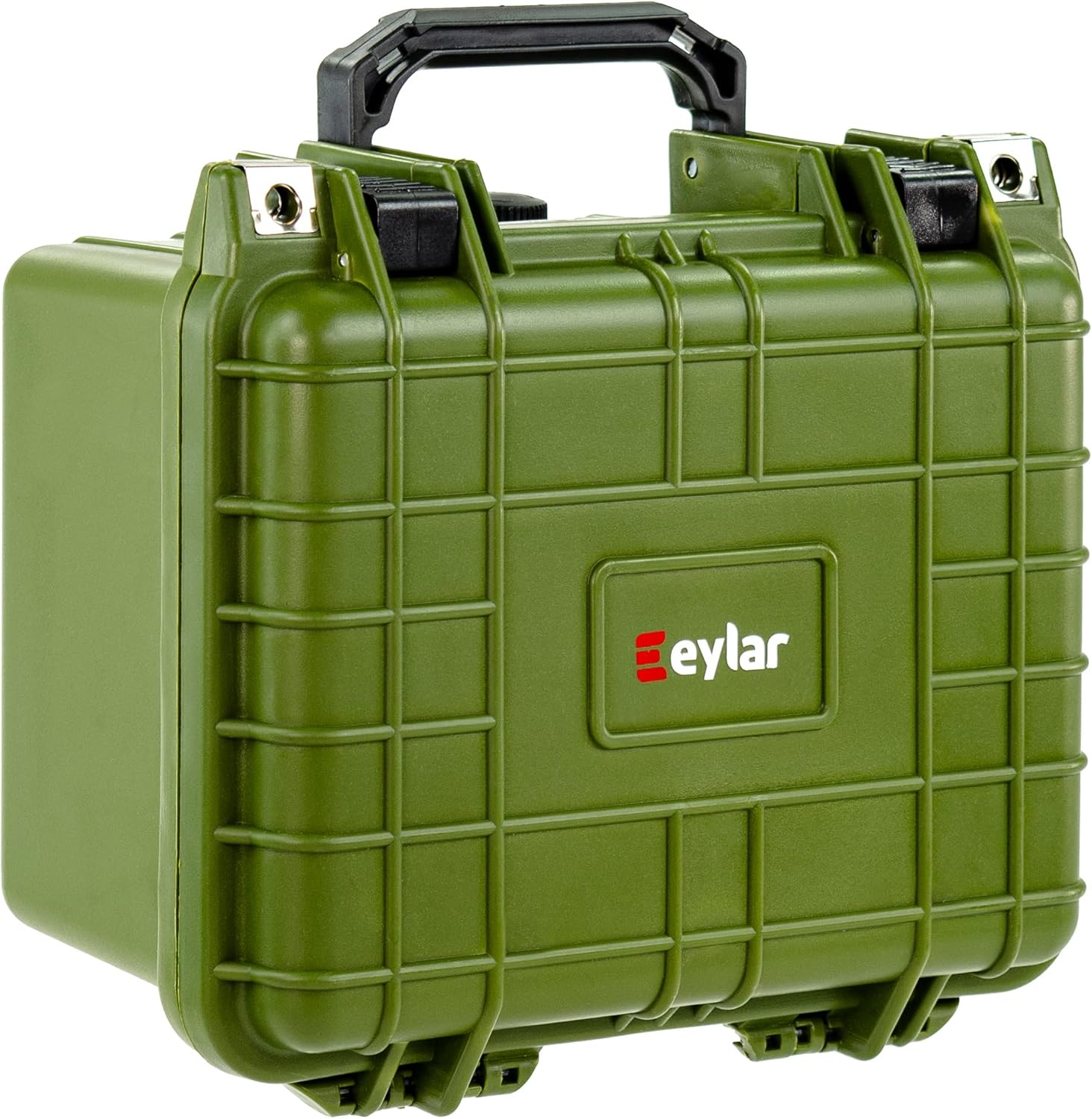 Eylar Small 10.62" Deep Gear, Equipment, Hard Camera Case Waterproof with Foam TSA Standards (Green)