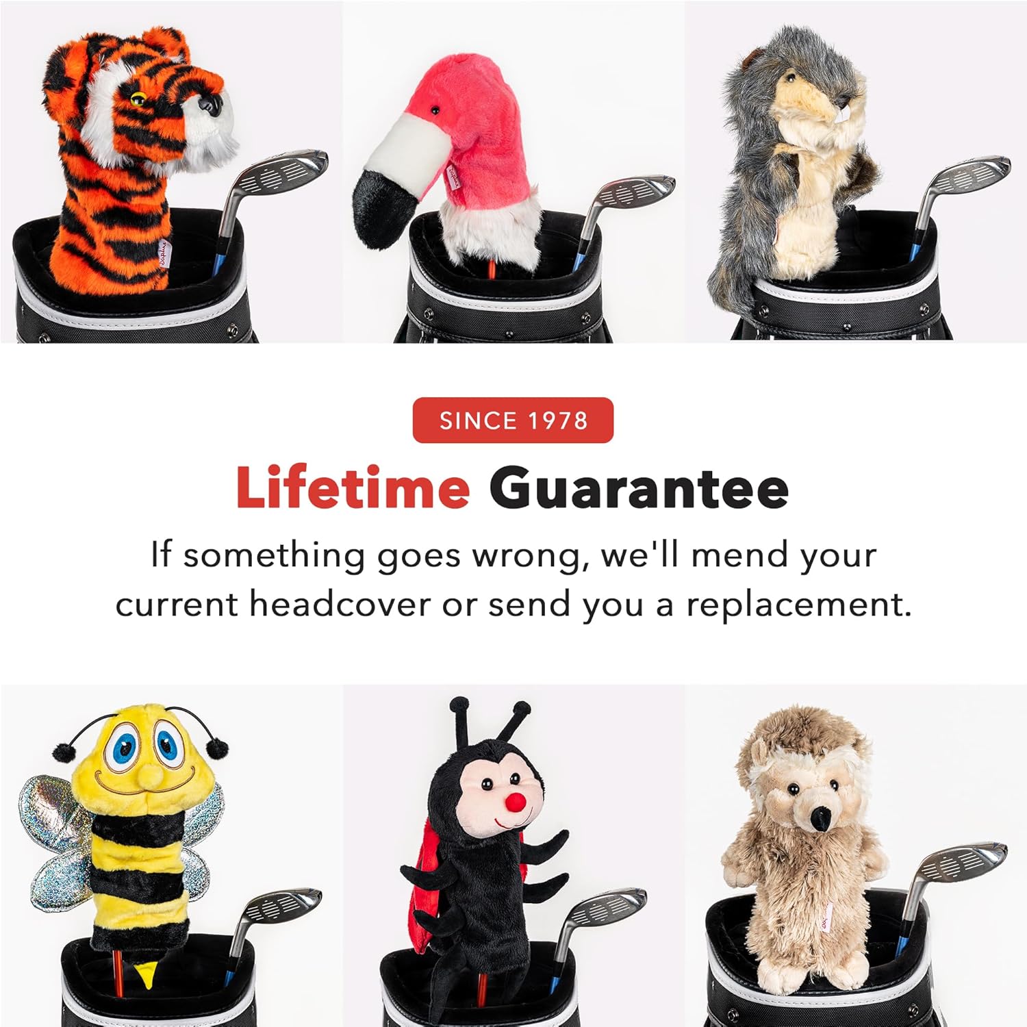 Daphne’s Headcovers Tiger Headcover Funny Golf Club Cover Stylish Protection for Club Driver Headcover for Men and Women