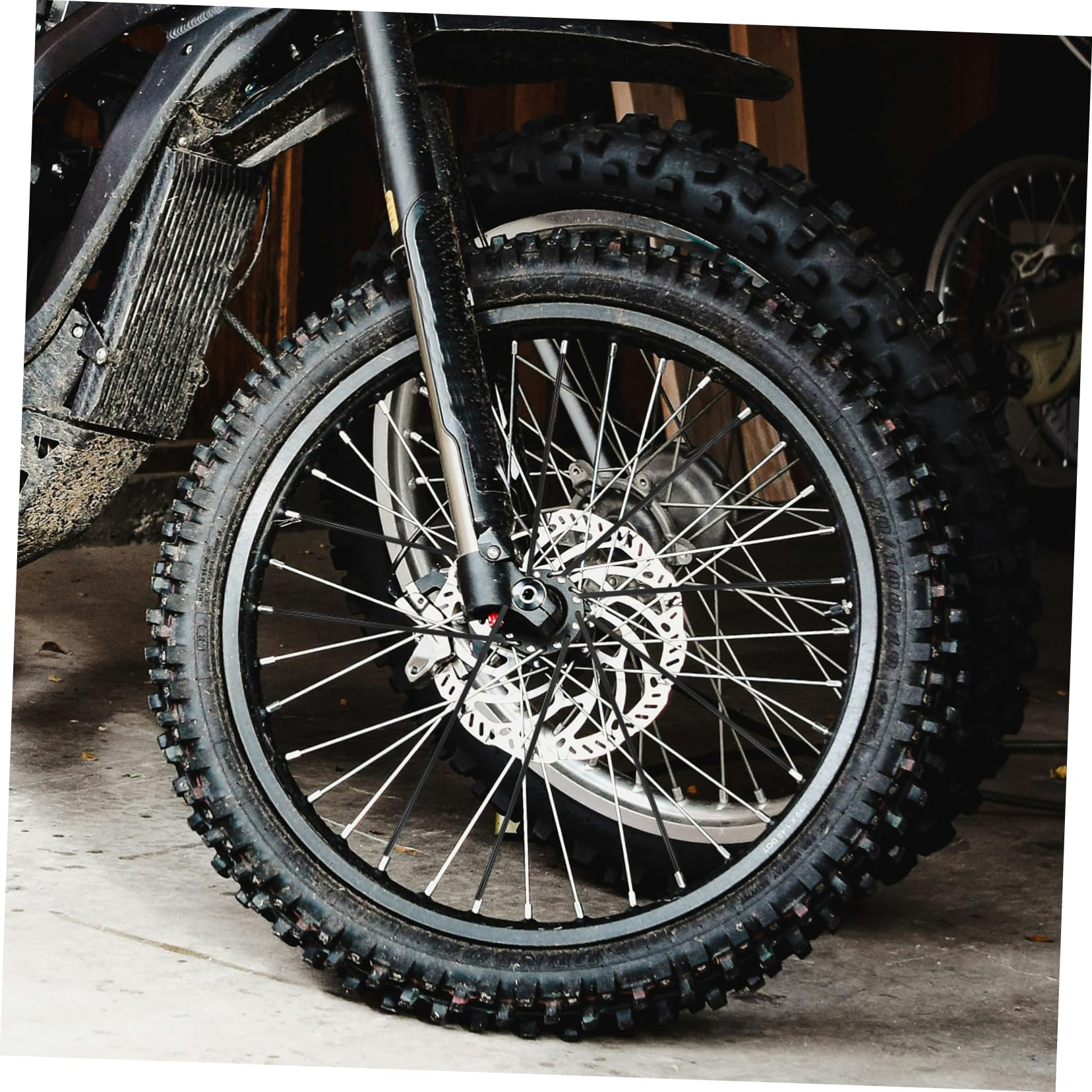 Unomor 72Pcs Bike Spoke Cover Reflective Bicycle Spoke for Enhanced Visibility Stylish Rim Protection for Motorcycles and Mountain Bikes