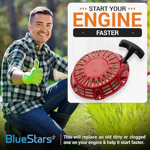 Miniatura 2 de BlueStars 212CC Pull Start Recoil Starter Assembly para Harbor Freight Predator 69730 69727 212cc 173cc 6.5HP 7HP OHV Equipo de potencia de motor