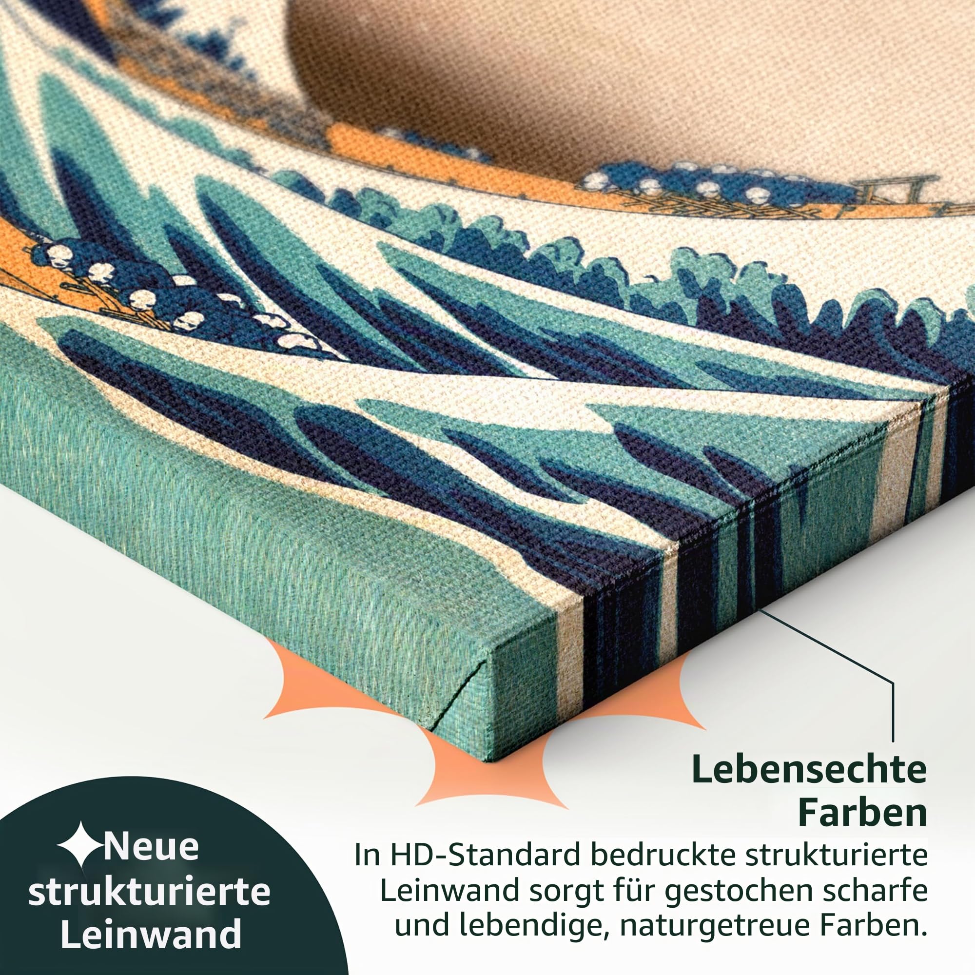 murando - Leinwandbild Set Beiges Mandala konkretem, 180x90 cm, 3-teilig | Hochwertige Leinwand, sofort aufhängbar, ideal fürs Wohn- oder Schlafzimmer, wasserfest und lichtecht, langlebig, stilvoll