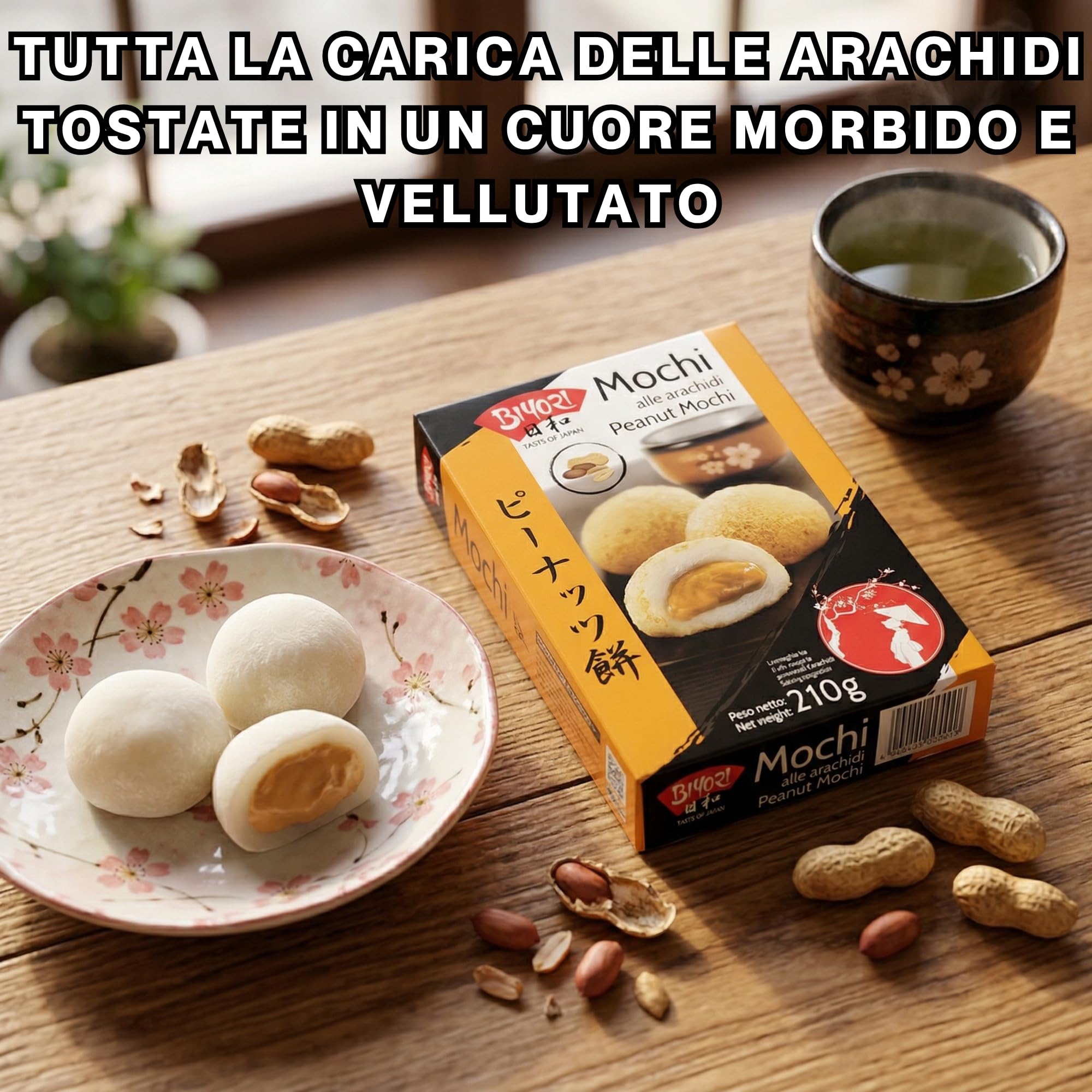 HU TASTE Mochi Biyori 3+1 Box: 3 Confezioni Gusti Taro, Sesamo, Arachidi + 1 Confezione Mix Mochi Assortiti - Snack Dolci Giapponesi e Dolcetti Asiatici, Japanese Food Snack Box e Dolci Giapponesi, 4
