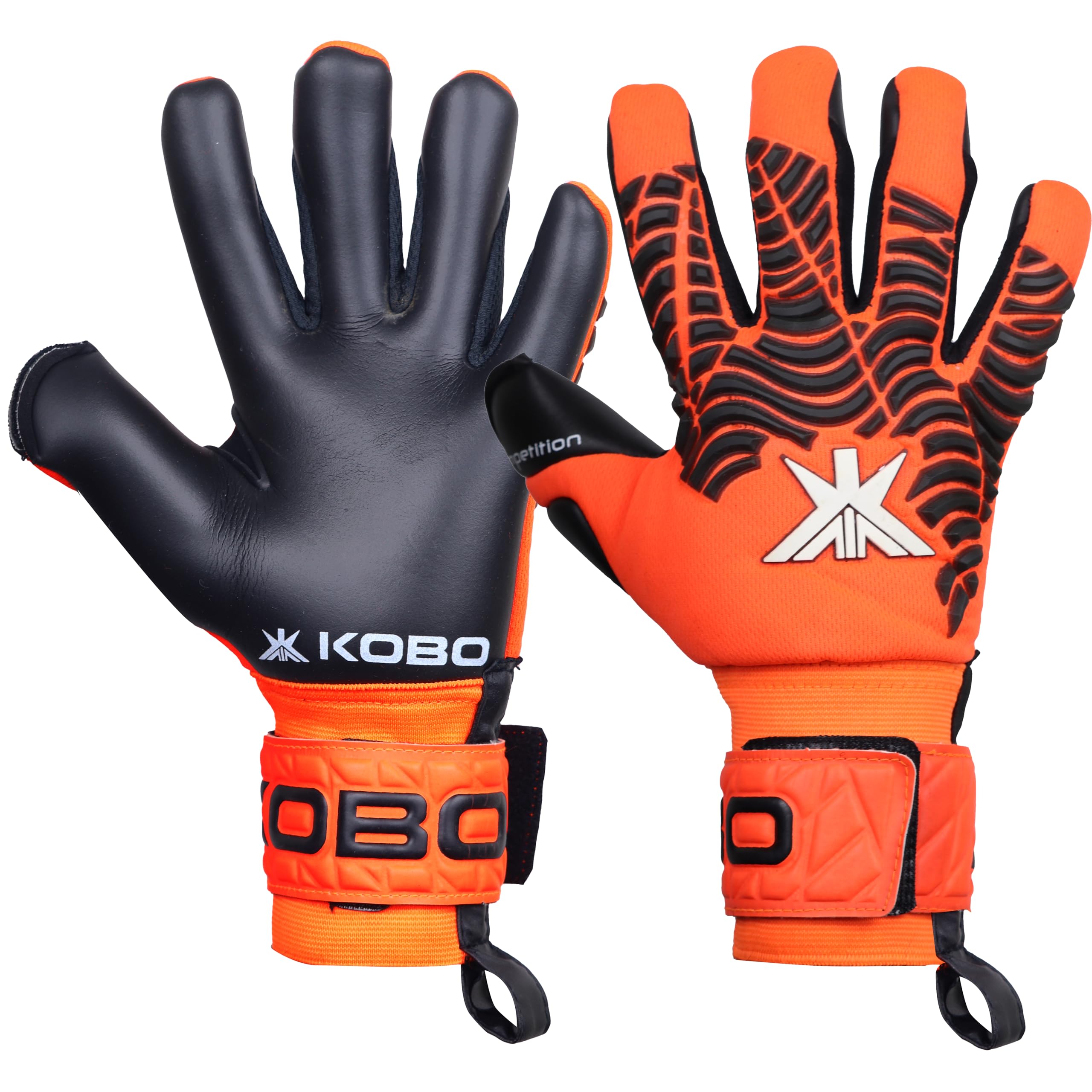 Kobo GKG-37 Football Goal Keeper Gloves with German Latex Palm