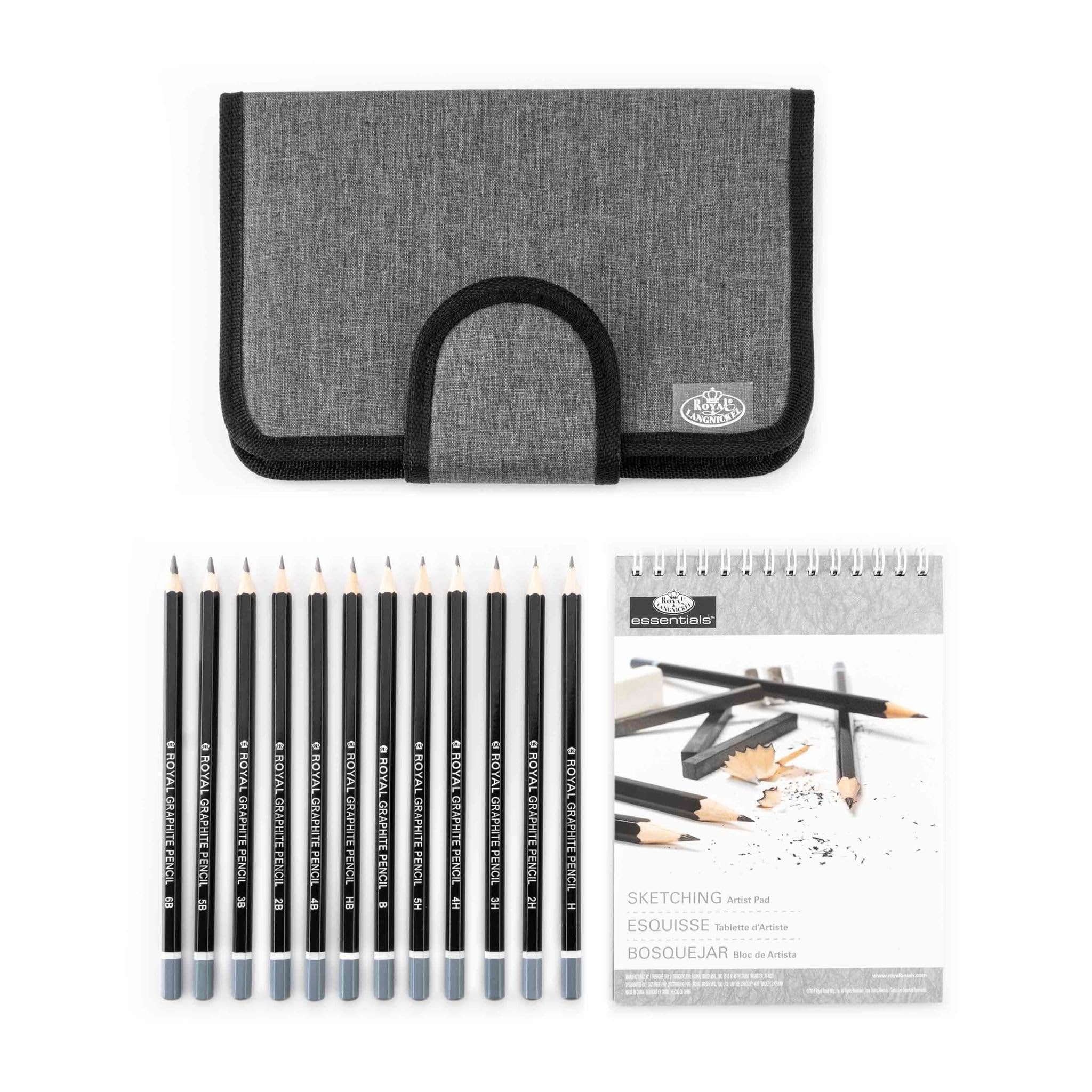 Royal & Langnickel Essentials Keep N' Carry Sketching Set, 14pc