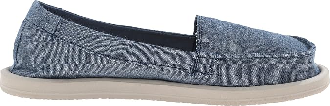 Amazon Com Sanuk Women S Shorty Tx Flat Slate Blue Chambray 6 M Us Flats