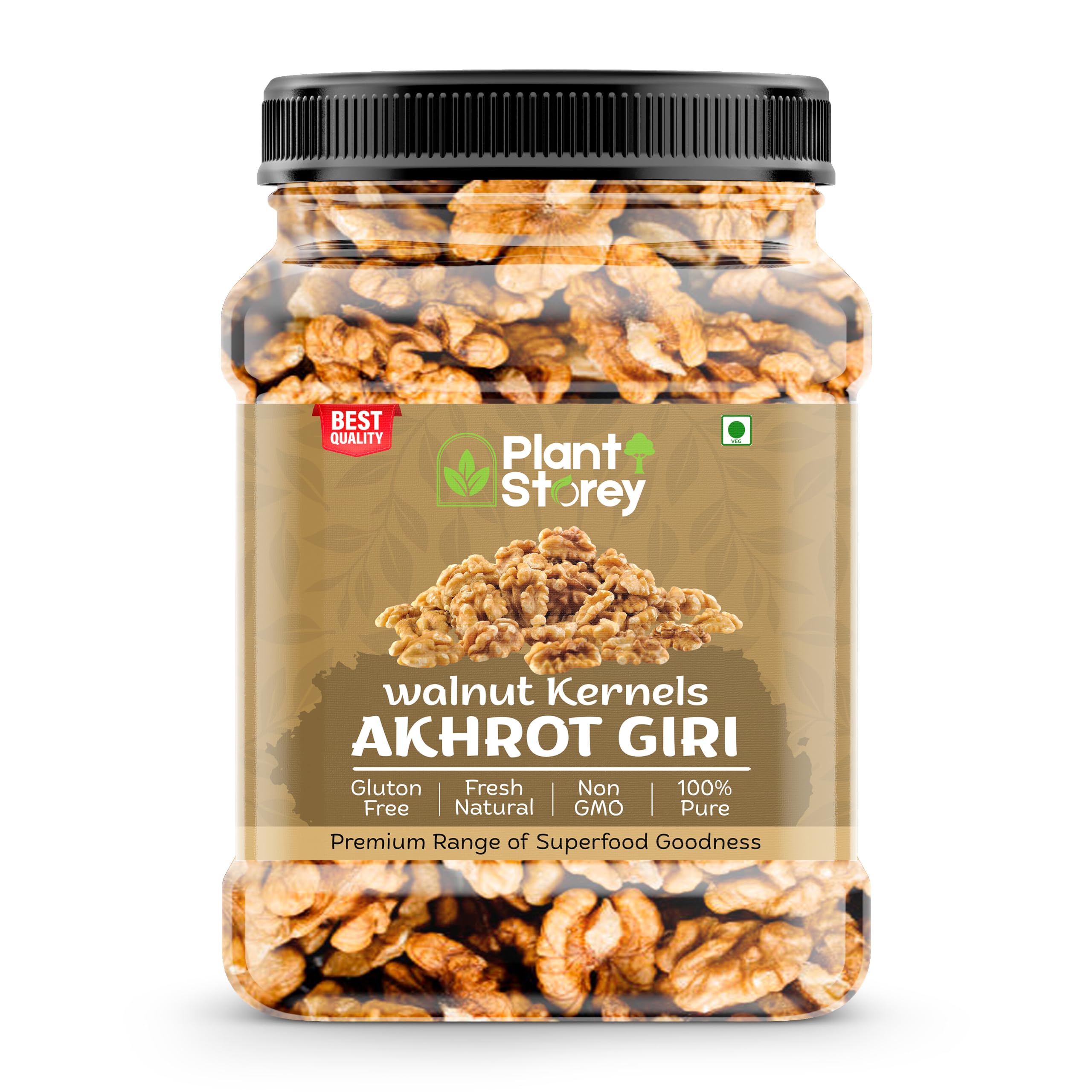 PLANT STOREY 100% Natural Raw Walnut Kernels (2-3pcs) 500gm Jar Pack| Premium Akrot Giri | High in Protein & Iron | Low Calorie Nut | Rich Source of Omega-6-image-40