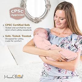 Mama Cheetah Baby Swaddle Sack, Organic Cotton Swaddle Blanket, Adjustable Swaddling Sleep Sacks, Easy Swaddles for Boy Girl 3-6 Months, Baby Essentials, 4-Pack