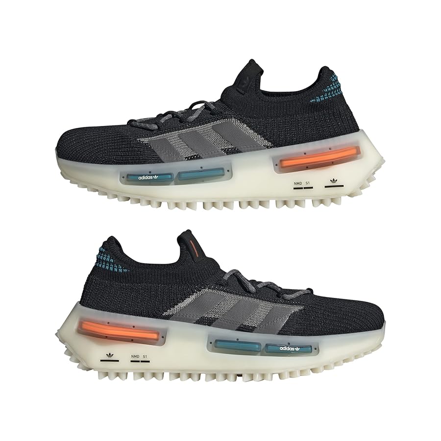 スニーカー adidas NMD S1 Black FZ5706 adidas NMD S1 Core Black Blue Orange Men's - FZ5706 - US