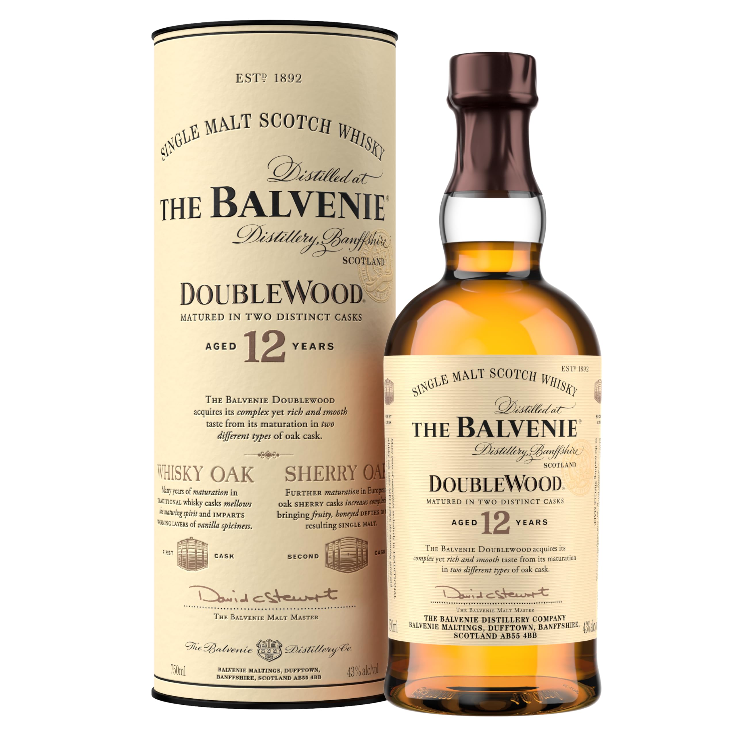 ザ・バルヴェニー12年 ダブルウッド シングルモルトウイスキー 700ml
