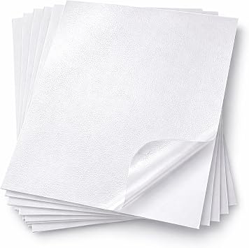 25 Sheets Leather Texture Clear Self Adhesive Stickers Cold Laminate Sheets