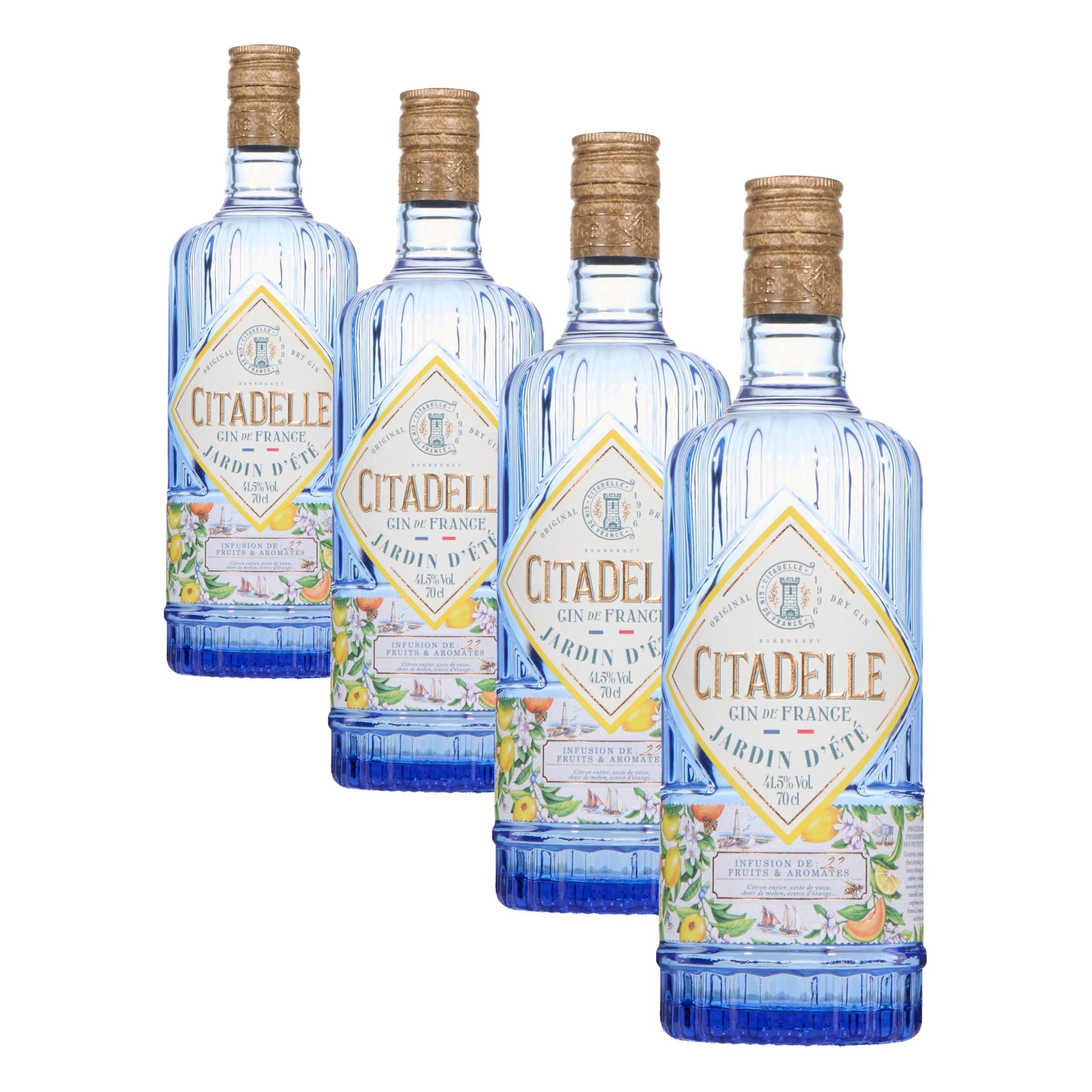 CITADELLE - Jardin D'Eté - Gin - Origine : France/poitou-Charente - 41,5% Alcool - 22 botaniques (Melon, Yuzu, Citron...) - A déguster en cocktail - 70 cl