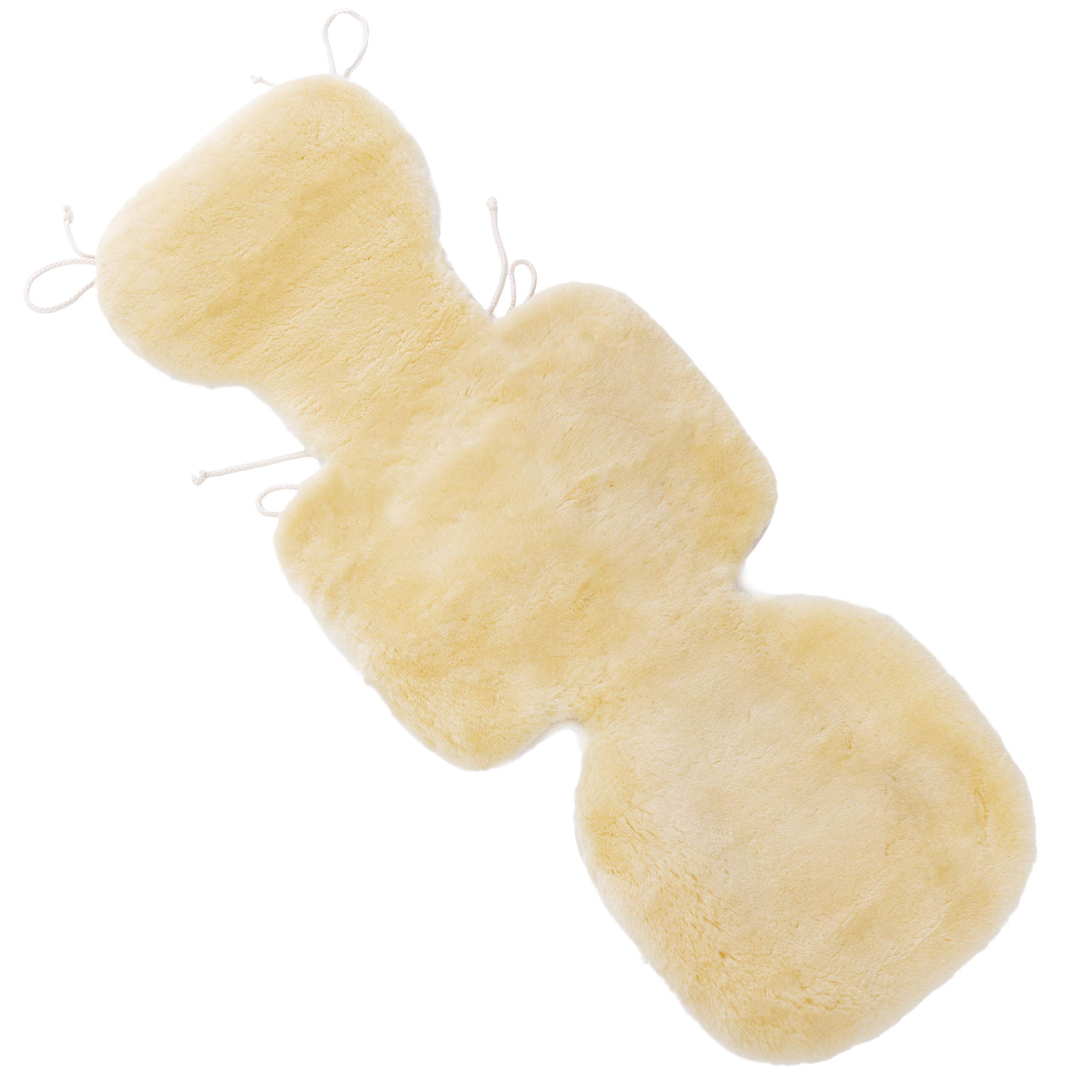 Housse pour buggy et siège auto CHRIST en peau de mouton véritable – Housse de siège pour enfants et bébés, fourrure médicale, Longueur réglable, tailles : Sièges enfant du groupe 2-3