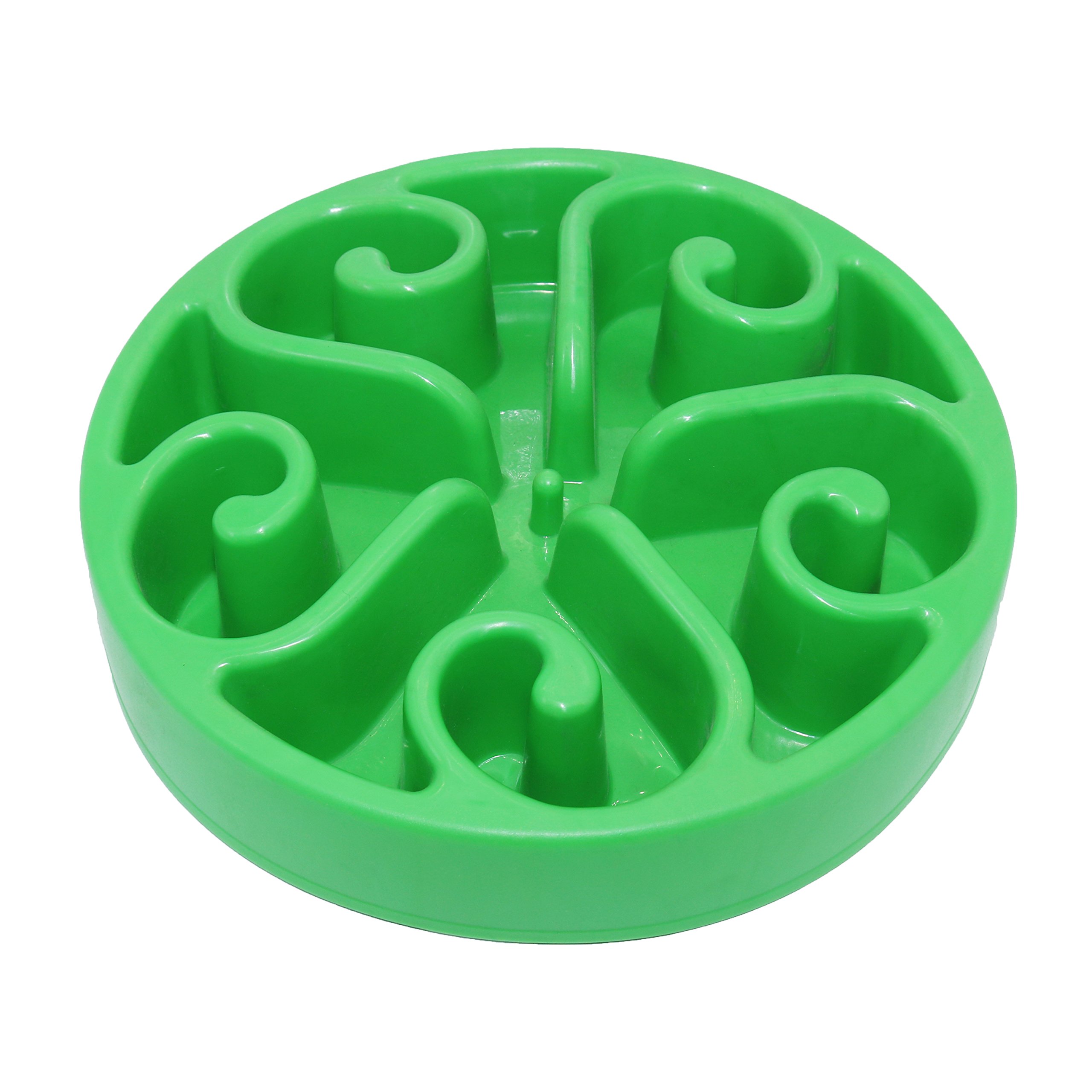 Fanxieast Slow Feeder Dog Bowl, Fun Interactive Pet Food Dish,Anti Choking Slow Eating,Bloat Stop Puppy Swirl Puzzle for Healthy Diet Eating Habit
