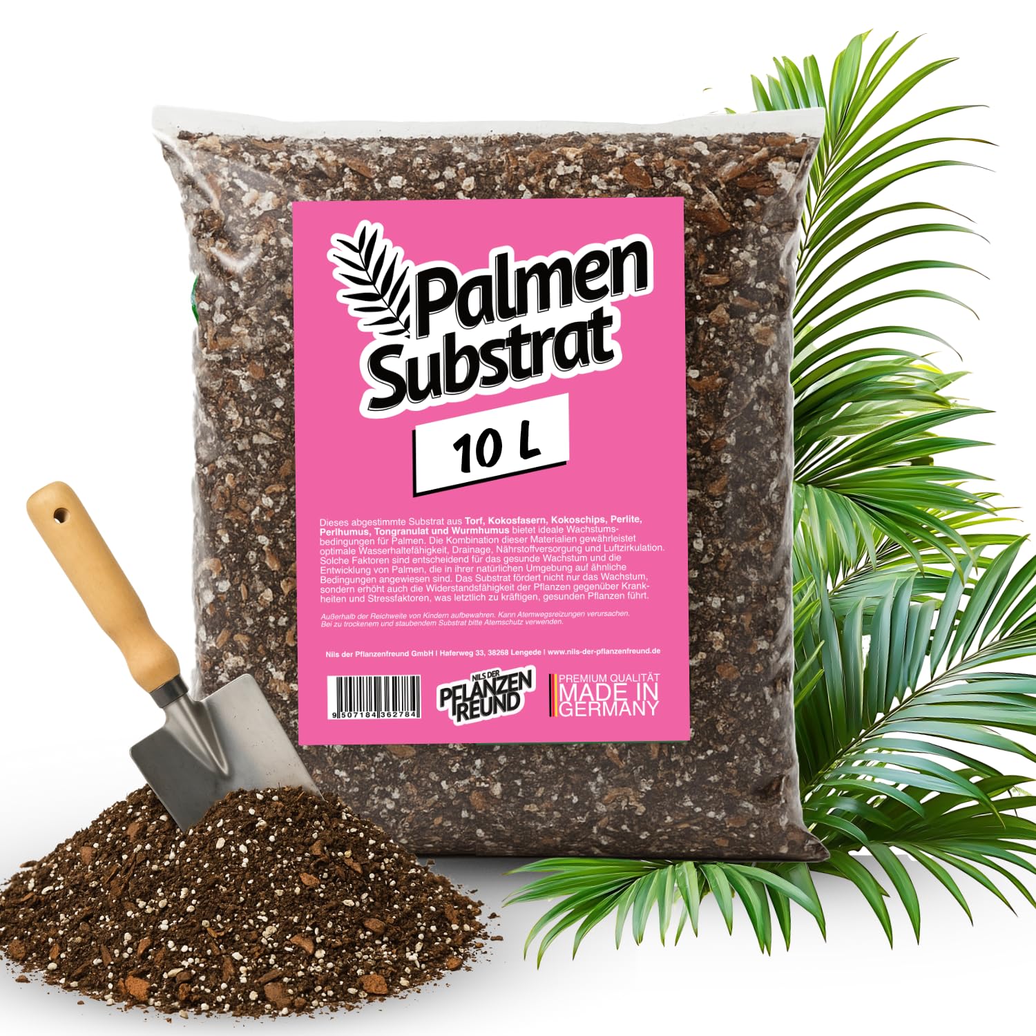 Terreau Palmier (10 L) – Substrat pour Palmiers, Yucca et Plantes Vertes d’Intérieur, Riche en Nutriments pour Racines Fortes et Croissance Saine