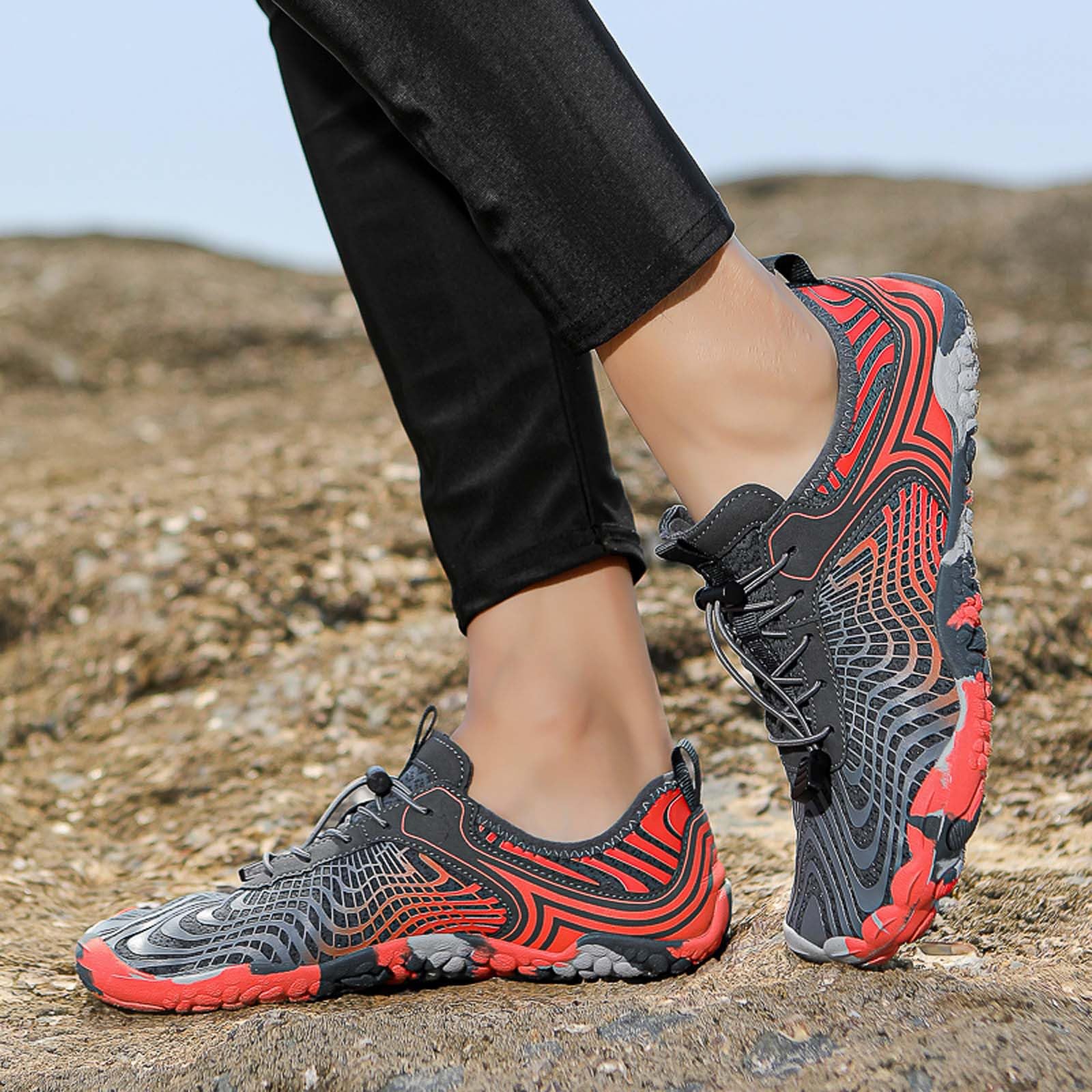 Scarpe Scoglio Uomo Scarpette da Scoglio Donna Spiaggia Barca Mare Lago Scarpine per Entrare in Acqua Trasparenti Ciabatte Fiume di Gomma Il Pelle Acquatiche Sassi 46 Shoes Plastica Trekking
