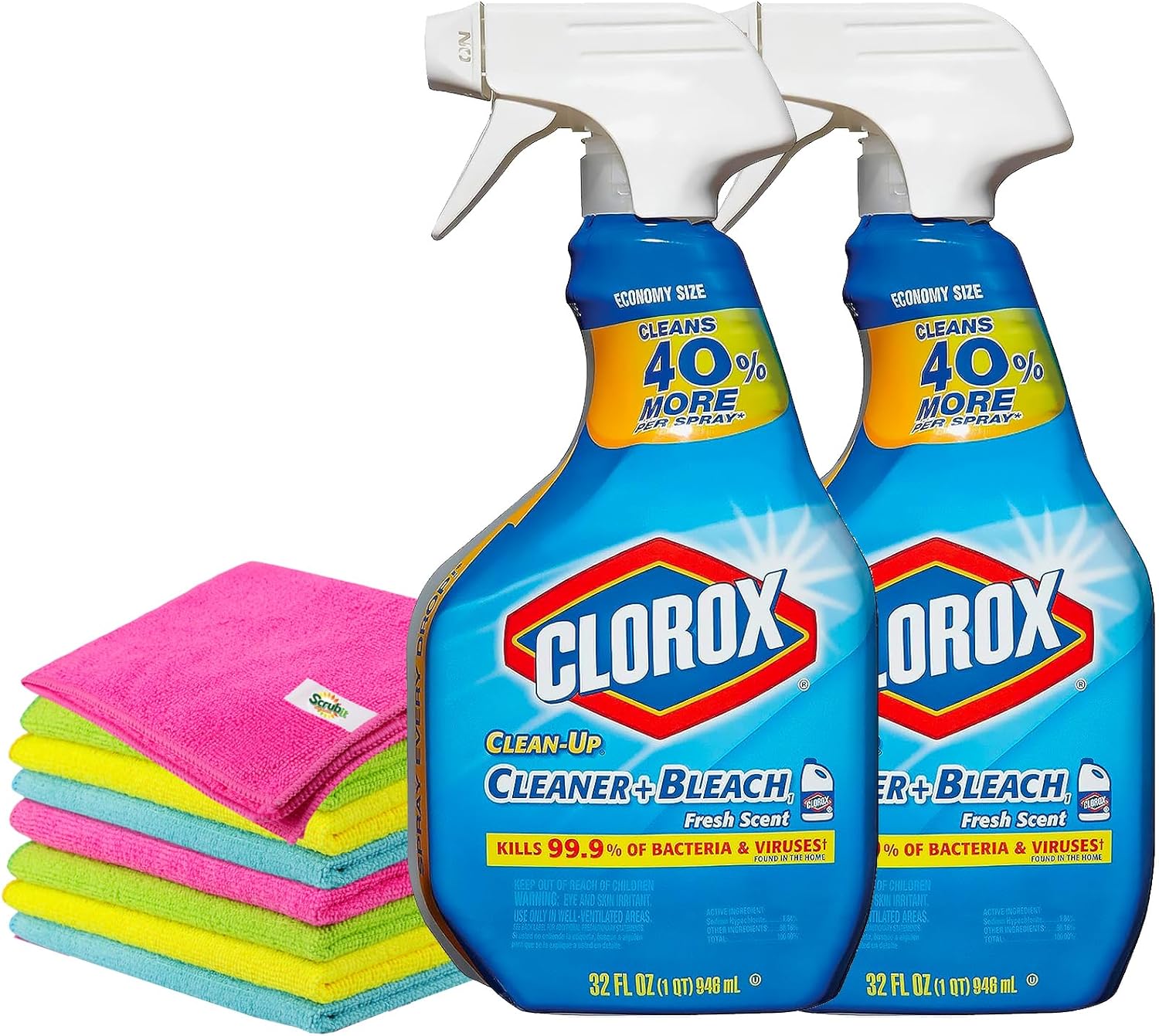 CleanUp Cleaner with Bleach, 32oz (2 Pack) Fresh Scent