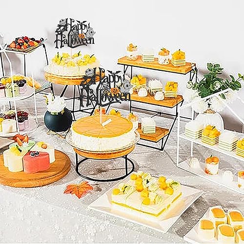 Vista 69 de Rsstarxi 1 paquete de decoración espeluznante para tartas, fantasma, murciélago, araña, decoración de Halloween y primer cumpleaños Diseño 4