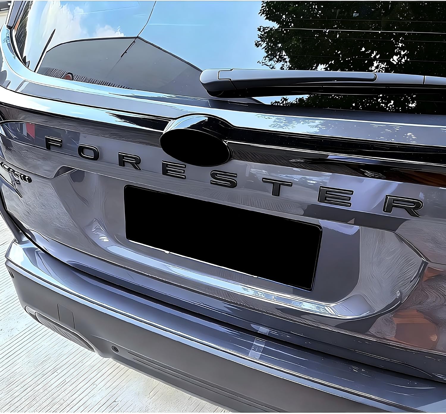 Rear Trunk Letter Emblem Decal Sticker for 2025-2026 Forester (Matte Black)