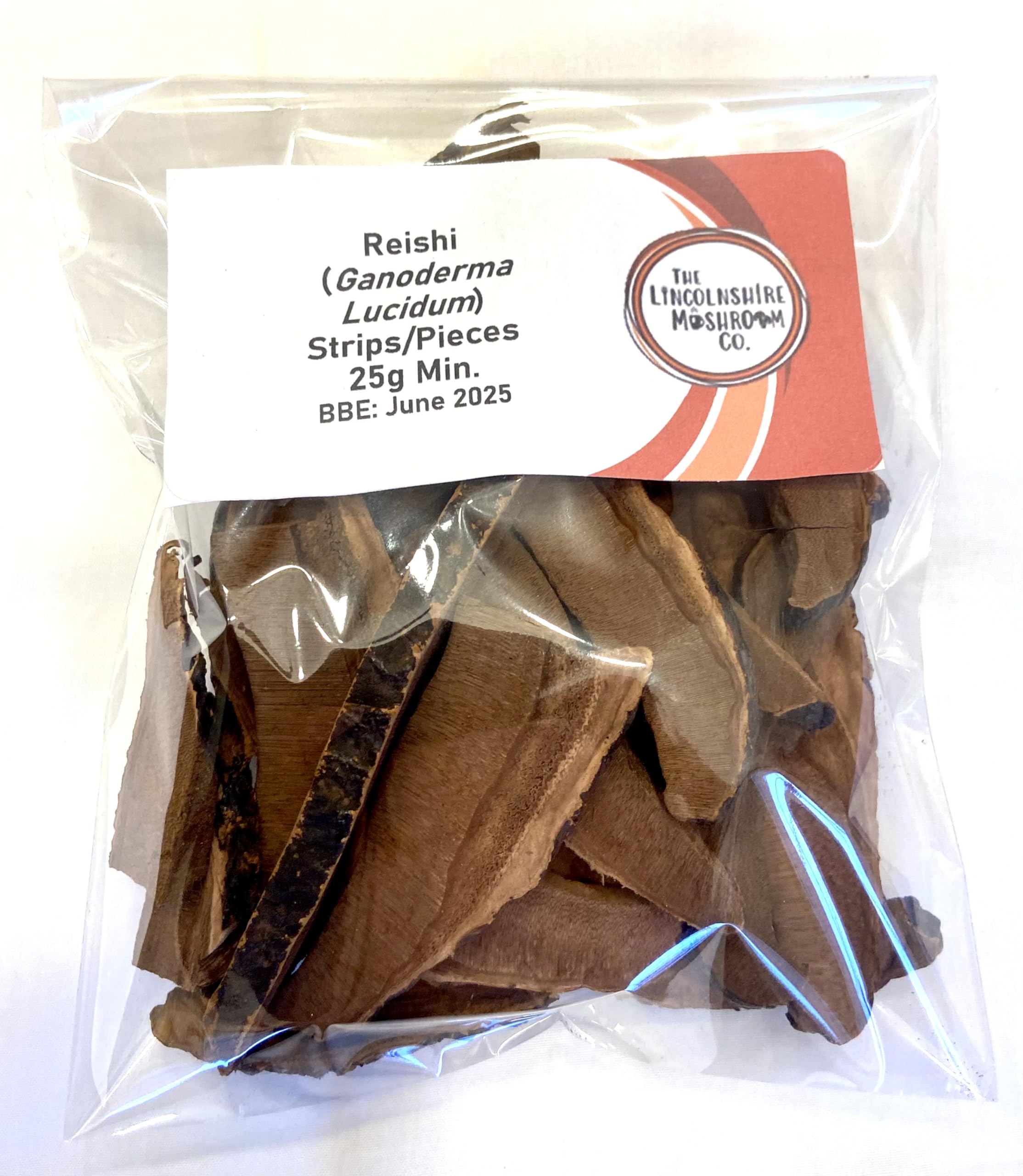 Reishi Mushroom Fruiting Body Only Dried Strips/Pieces (Ganoderma Lucidum) 25g