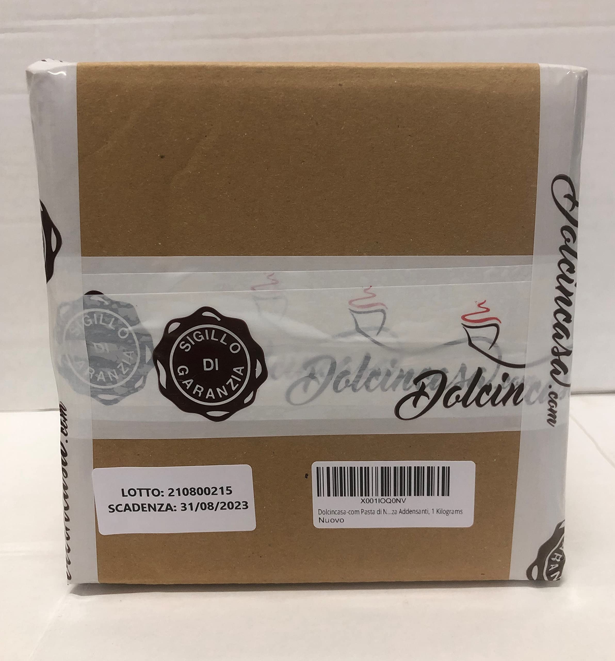 Dolcincasa-Pasta di Nocciole Italia Pura 100 % per Gelato Alla Nocciola, Creme e Dolci Qualita' Mortarella Senza Addensanti, 1 Kilograms