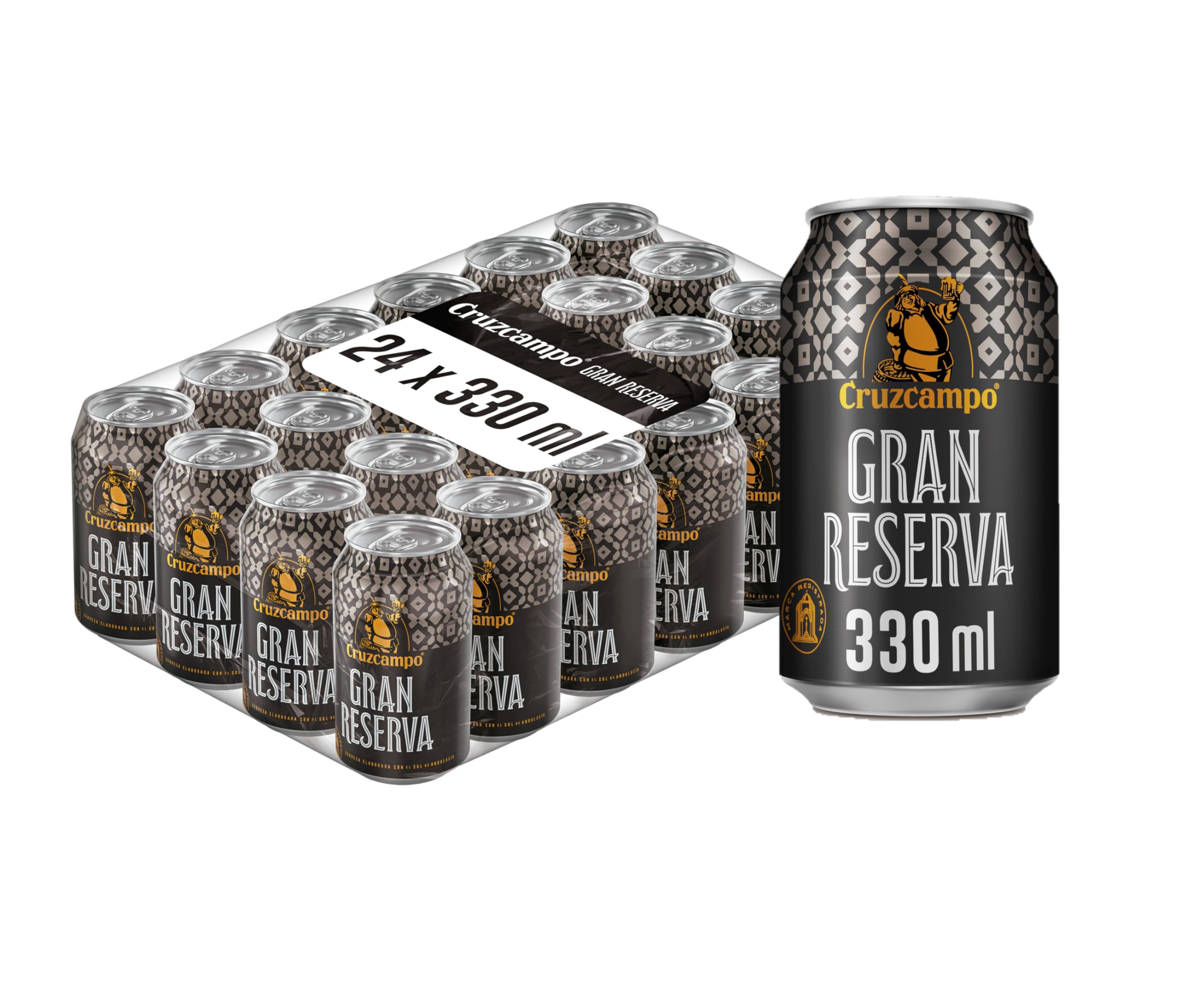 Cruzcampo Gran Reserva Cerveza Tostada Pack Lata, 24 x 33cl